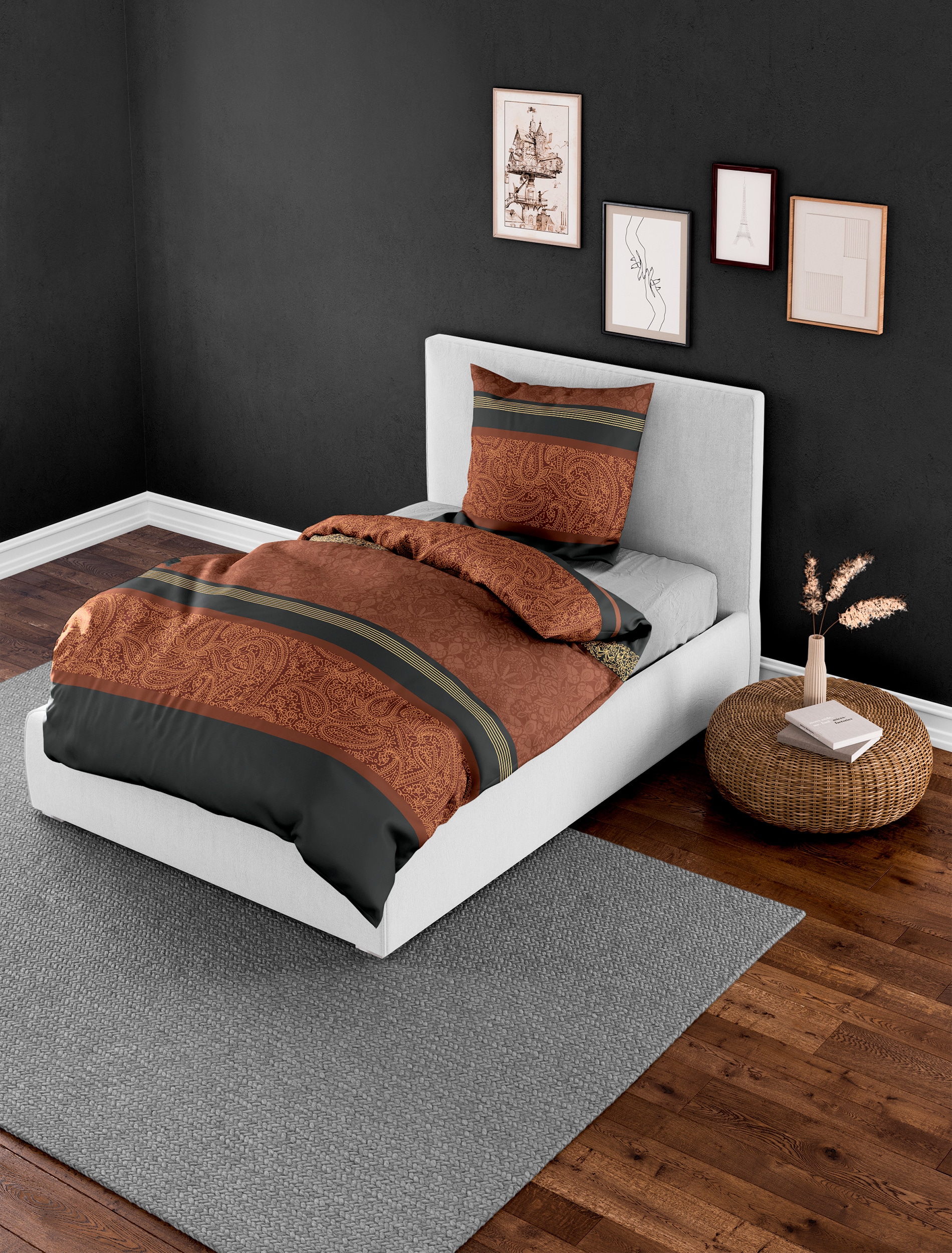 BIERBAUM Bettwäsche "4954" 2 Stk. tlg. 100 % Baumwolle, pflegeleicht, Paisl günstig online kaufen