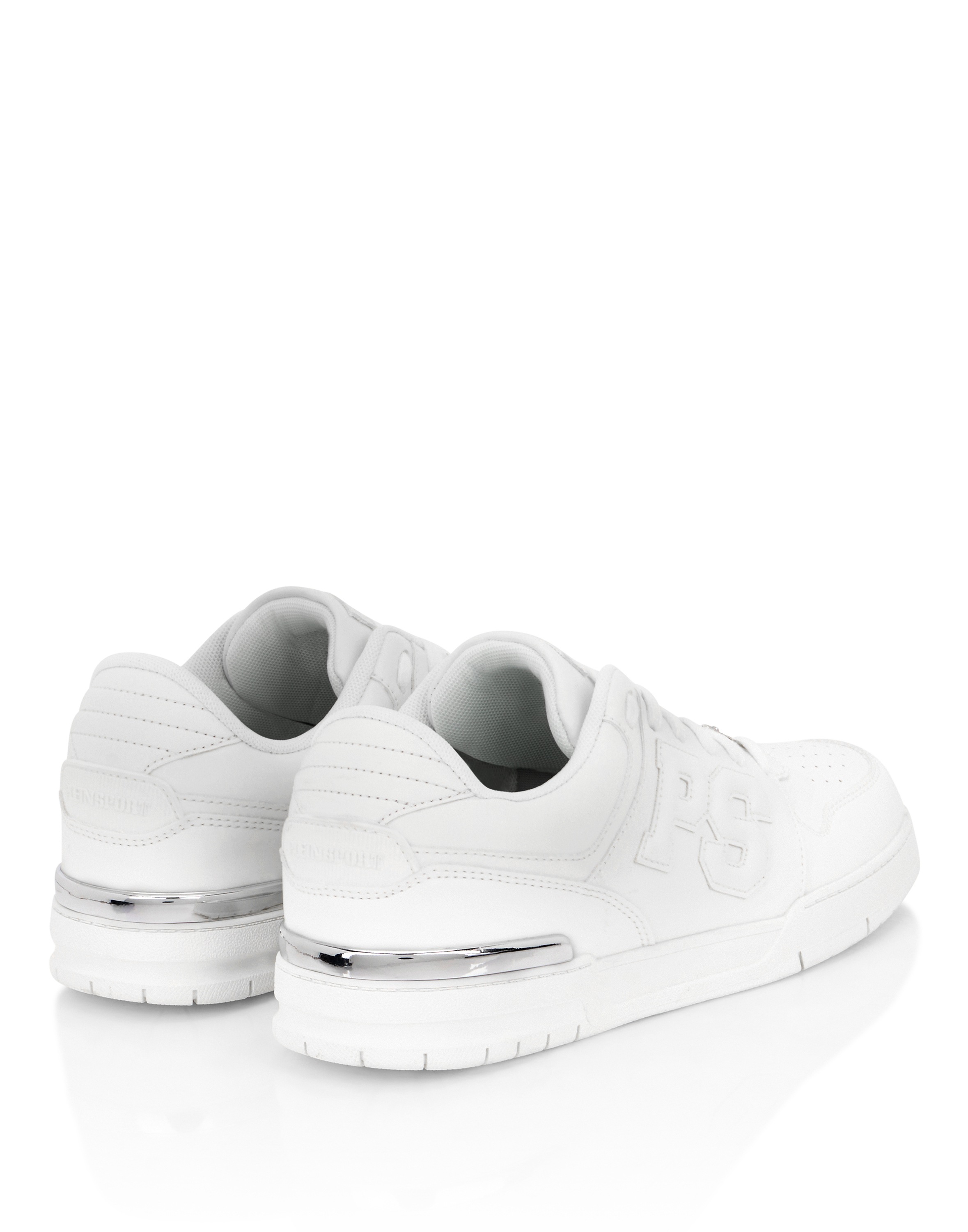 Sneaker PLEIN SPORT "Lo-Top Turnschuhe", Damen, Gr. 37, Normalschaft, weiß (01, weiß), Schuhe Sneaker 6