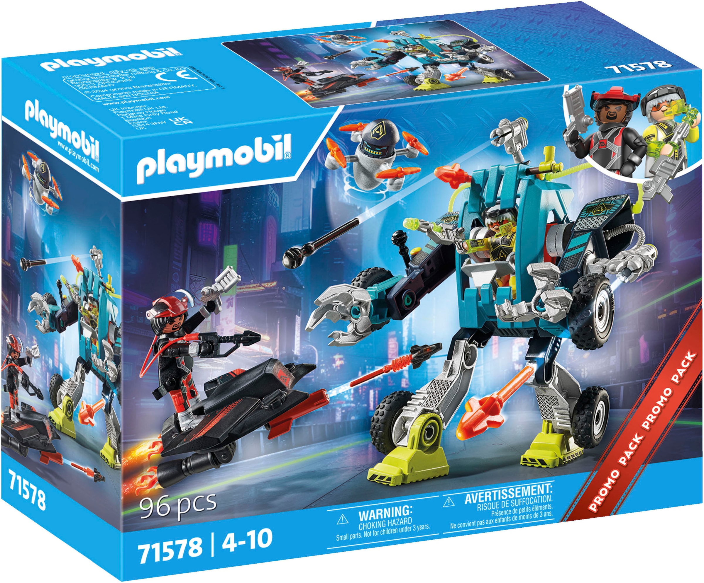 Konstruktions-Spielset »Roboter vs. Fluggleiter (71578), myLife«, (96 St.), Made in...