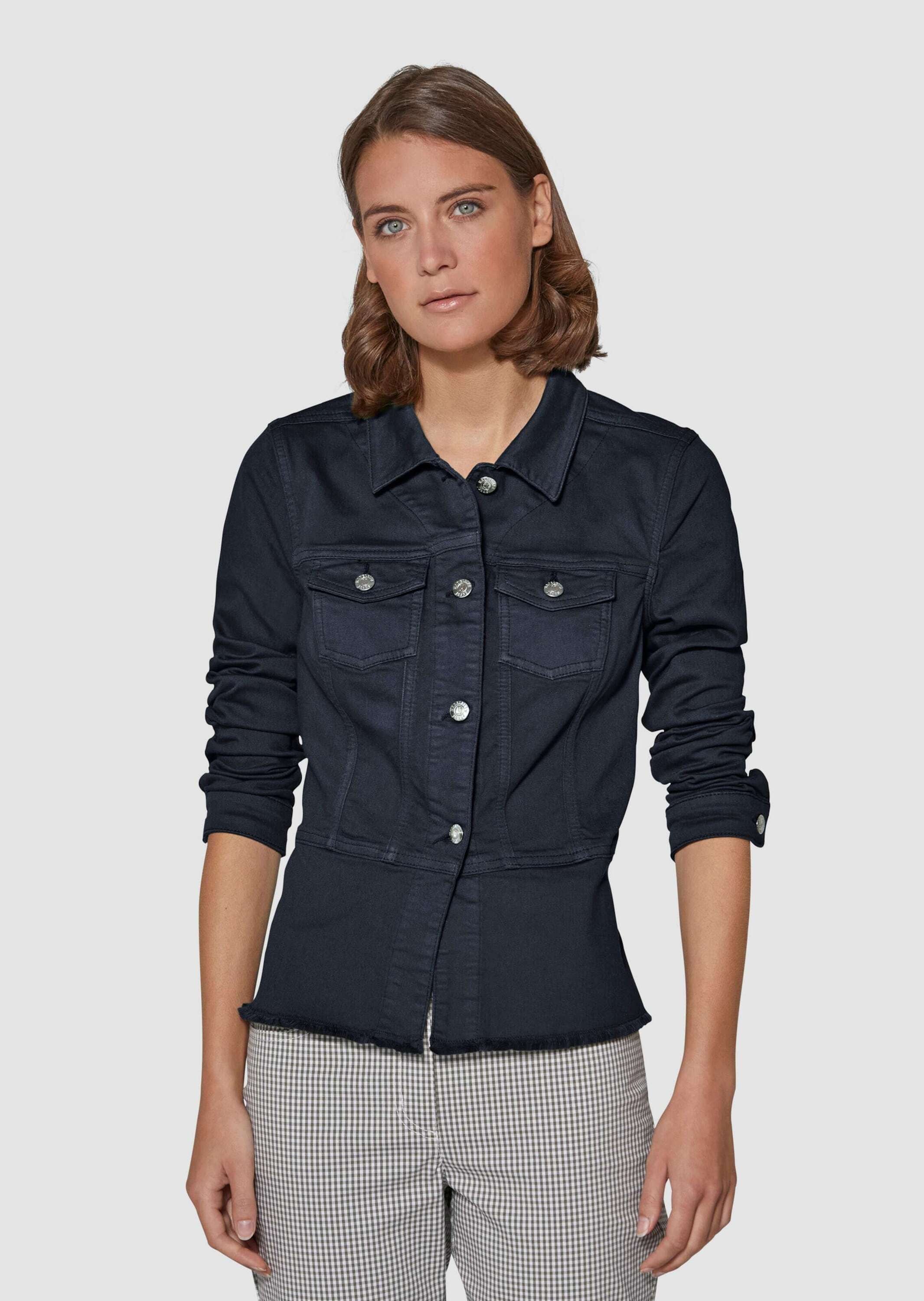 MADELEINE Jeansjacke »Jeansjacke Jeansjacke mit Schößchen«