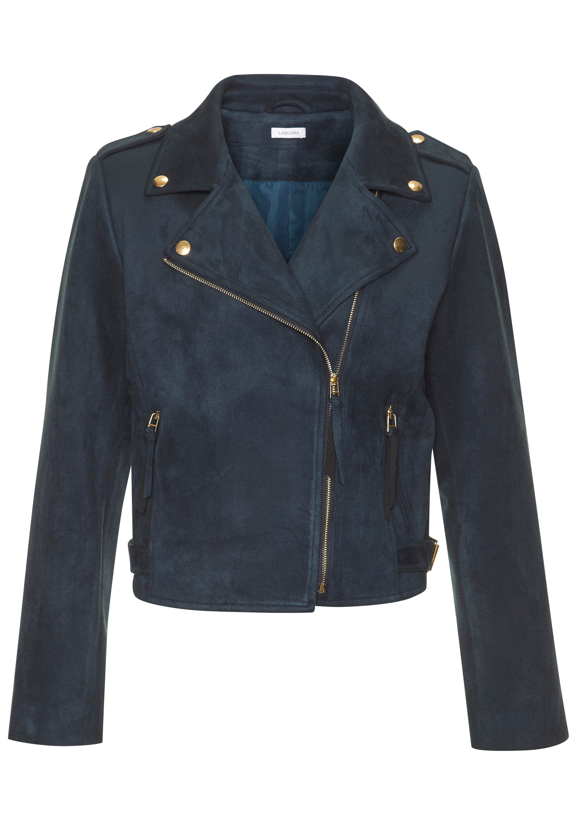 LASCANA Bikerjacke, in Veloursleder-Optik günstig online kaufen