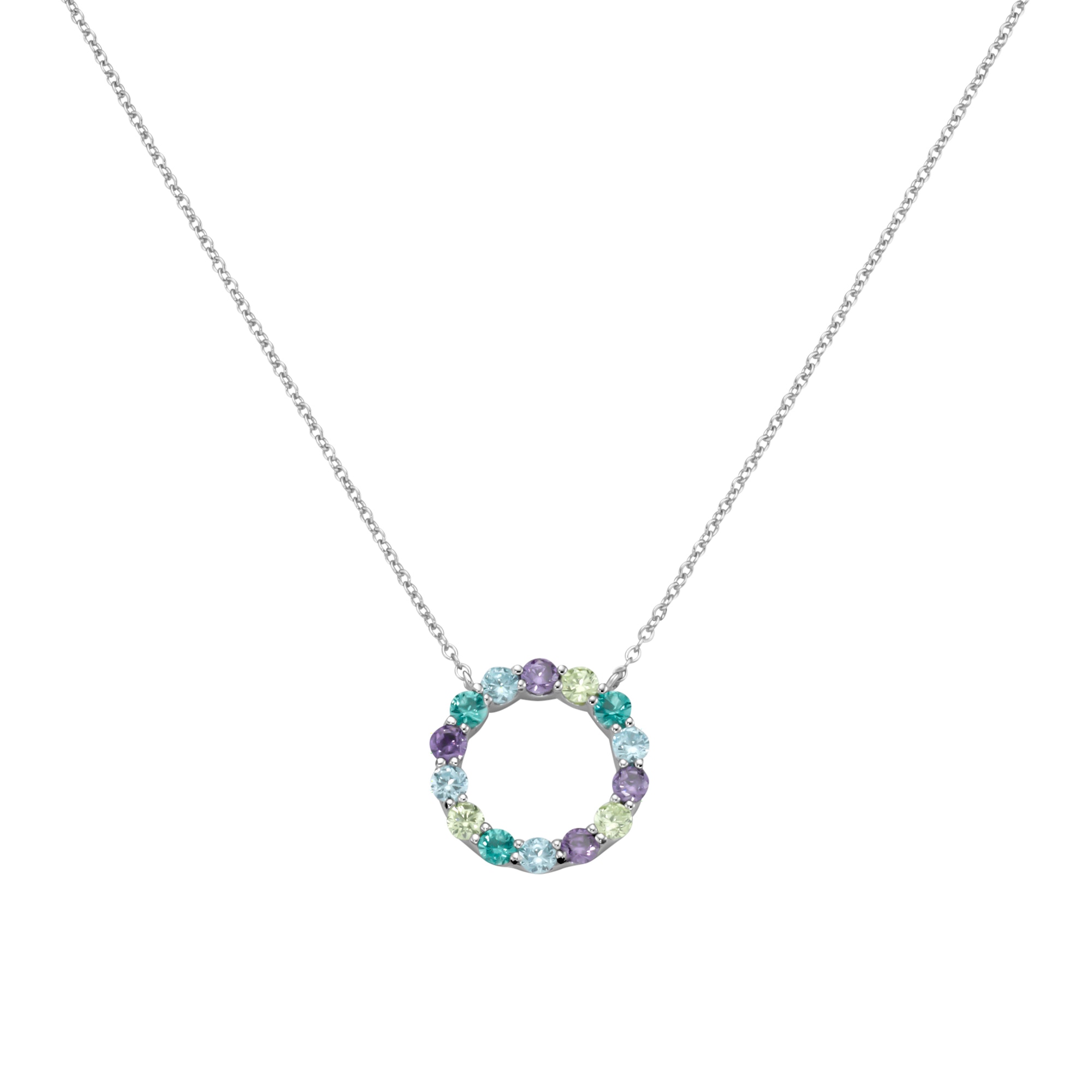 GIORGIO MARTELLO MILANO Collier »mit Zirkonia und Kristallsteinen, Silber 925«