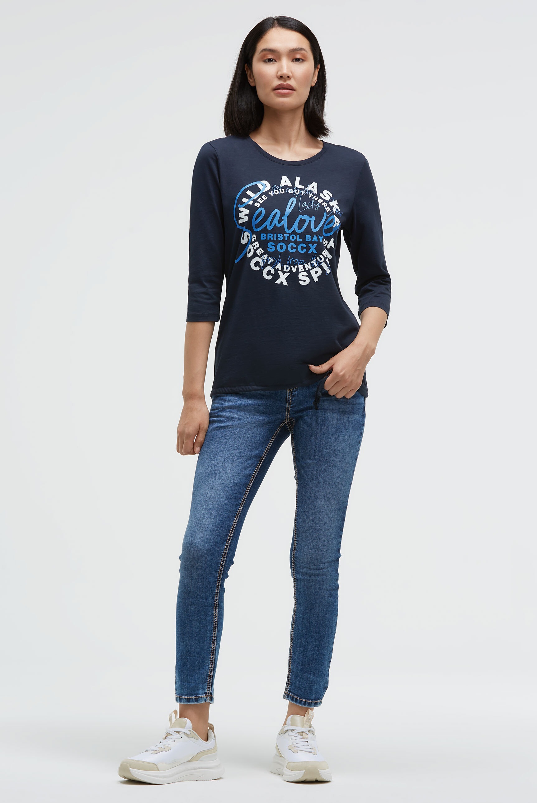 SOCCX Rundhalsshirt aus Baumwolle