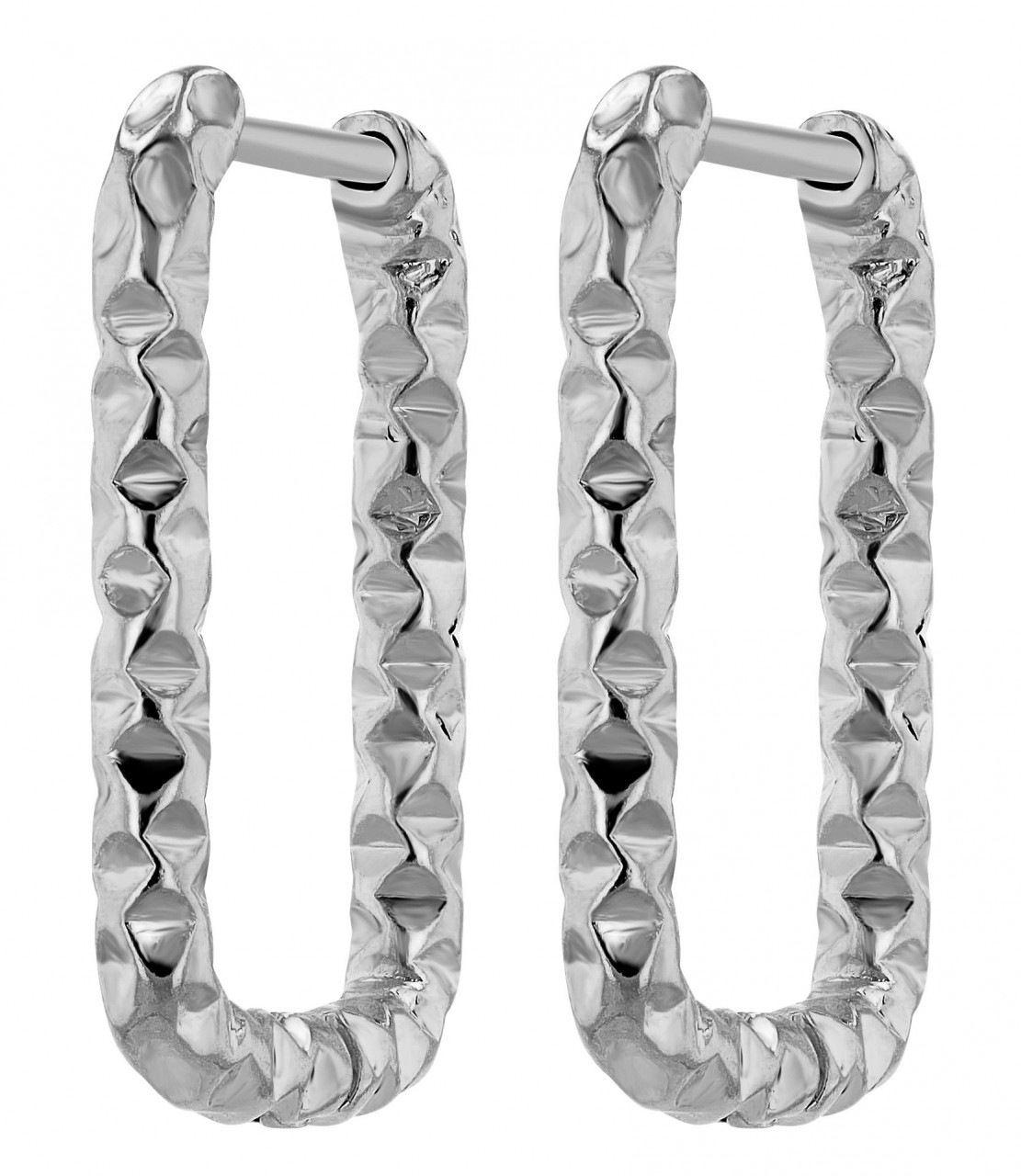 Paar Creolen ADELIA´S "Damen Creolen aus poliertem Edelstahl", silber, Ohrringe, Damen, Damen, Edelstahl 10
