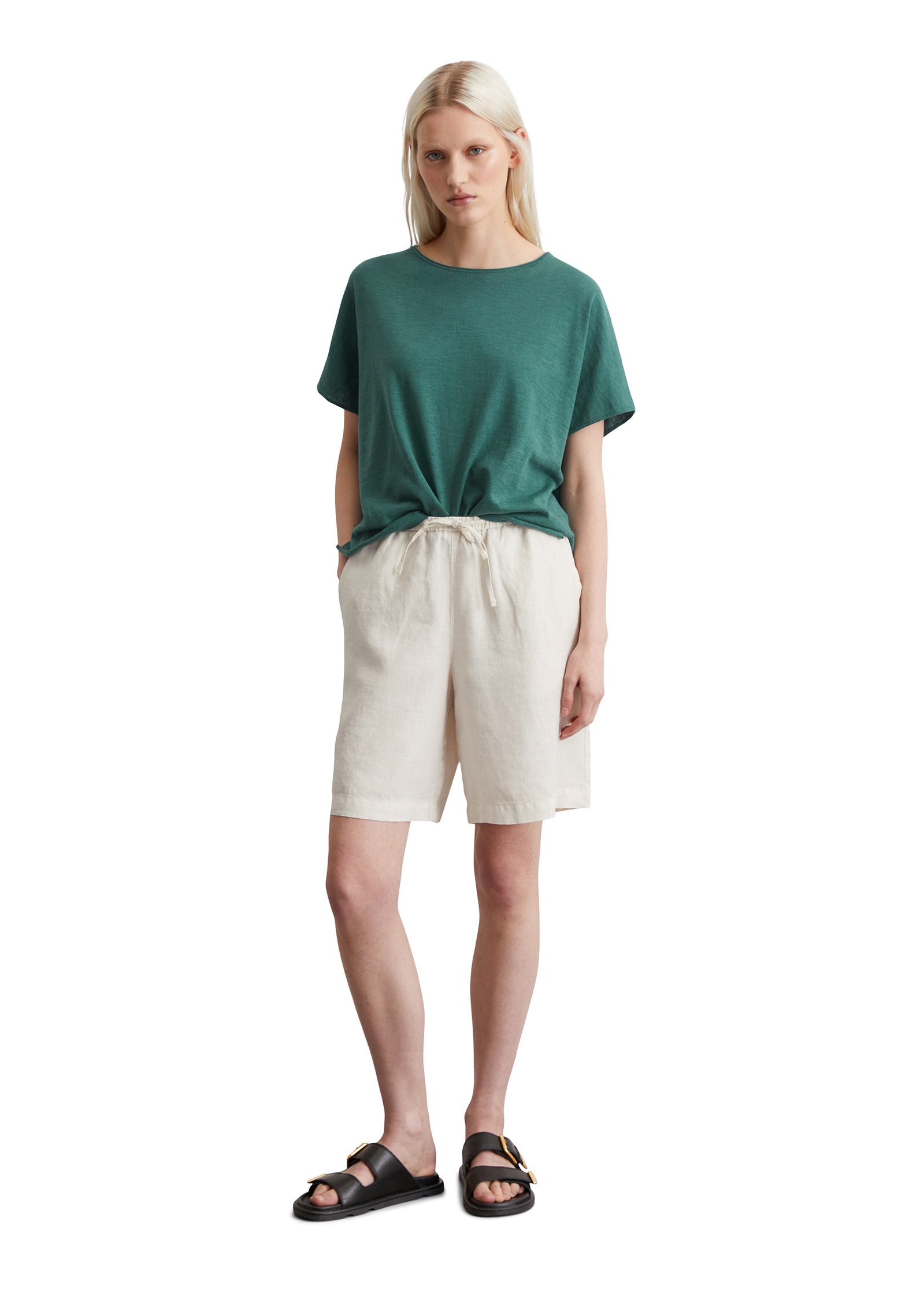 Marc O'Polo Shorts »mit teil-elastischem Bund«