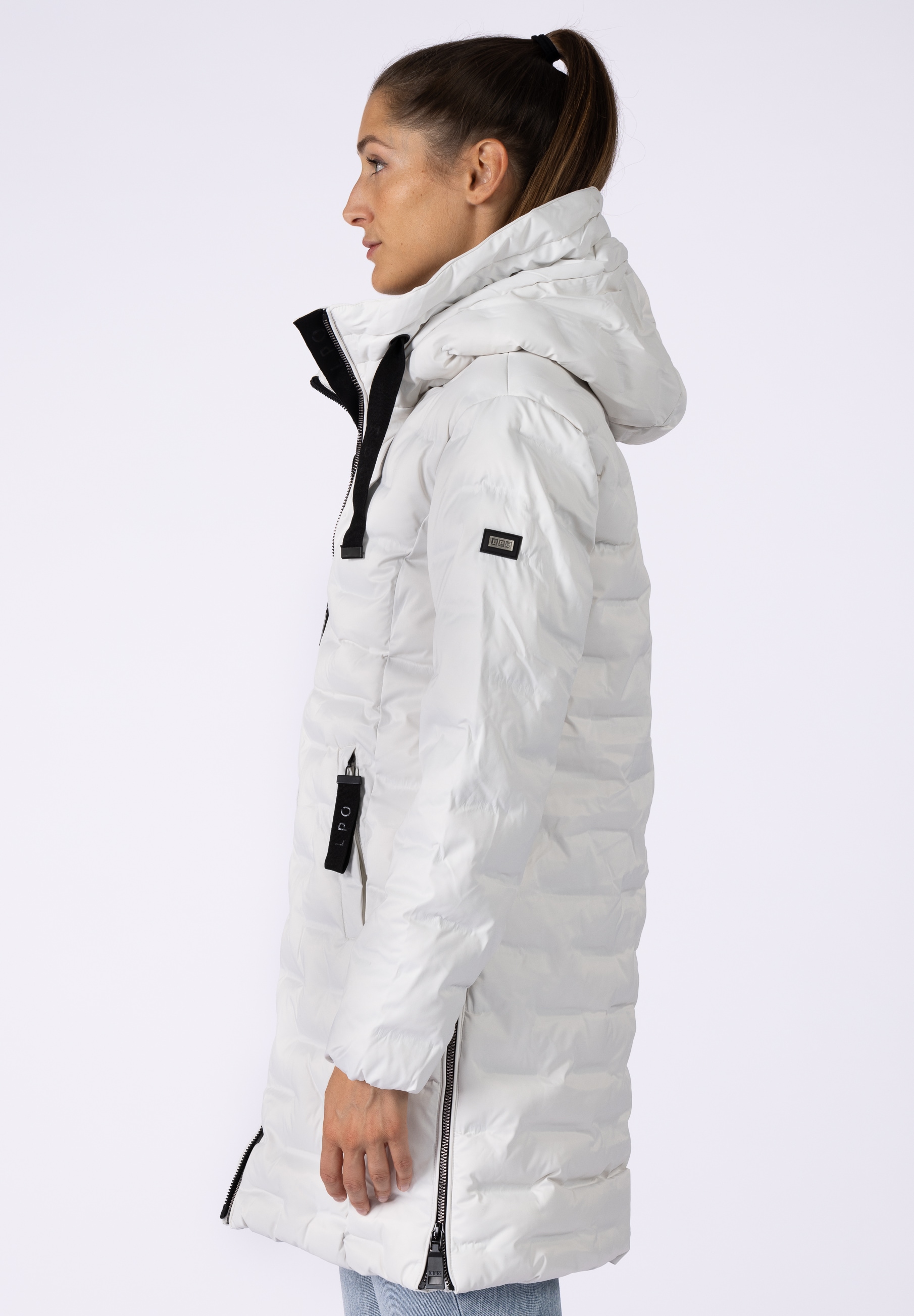 LPO Steppjacke »MARA II LONG«, auch in Großen Größen erhältlich