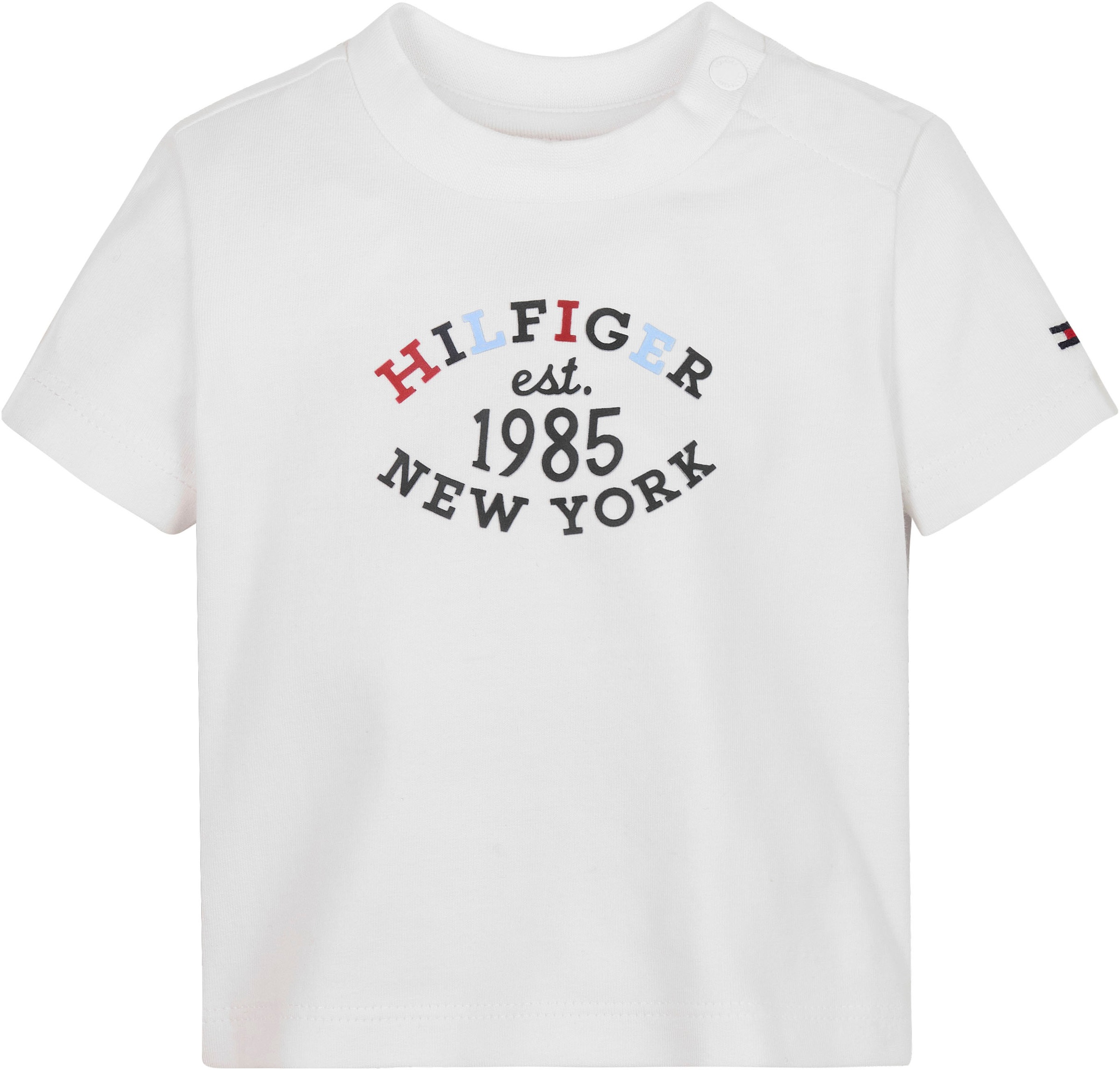 TOMMY HILFIGER Kurzarmshirt »MONOTYPE OVAL REGULAR TE...