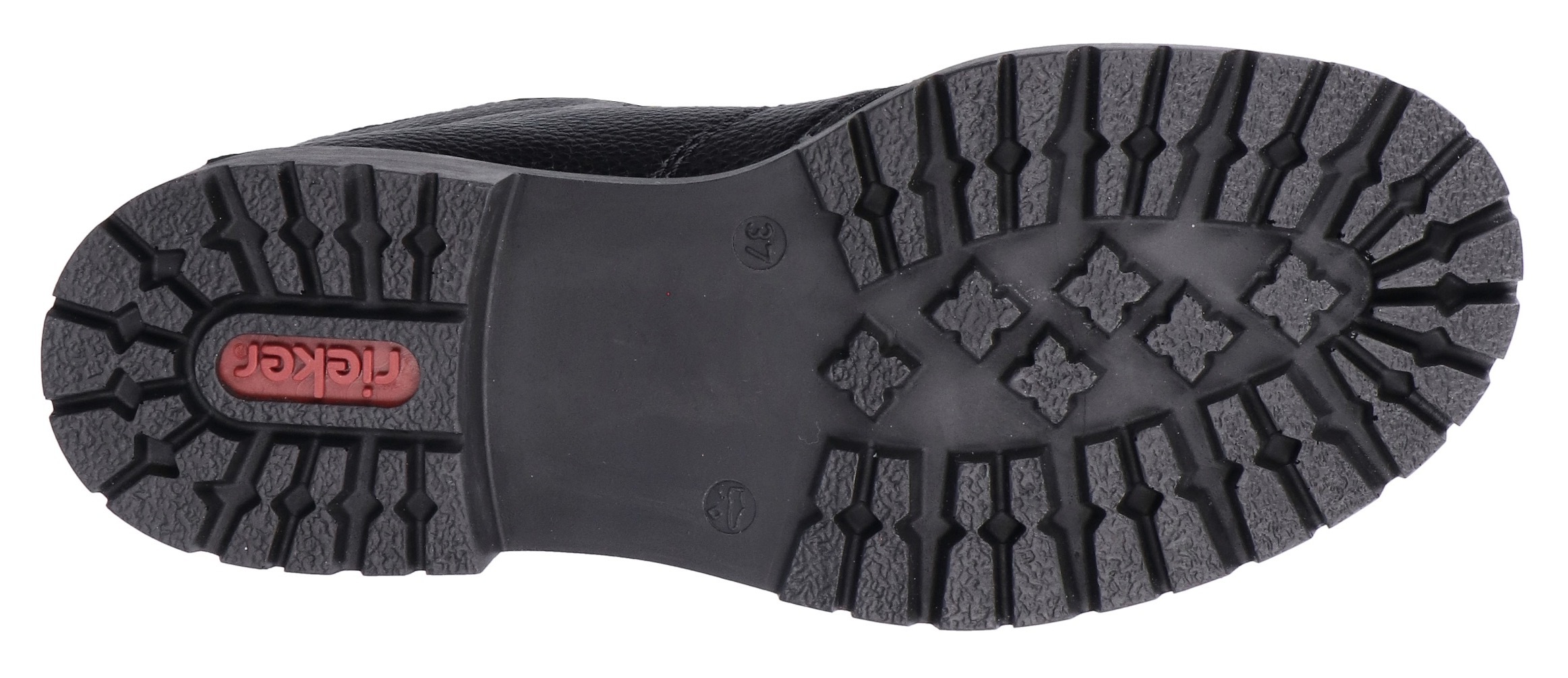 Rieker Winterstiefelette, Schnürboots, Schnürstiefelette, Blockabsatz, mit markanter Profilsohle