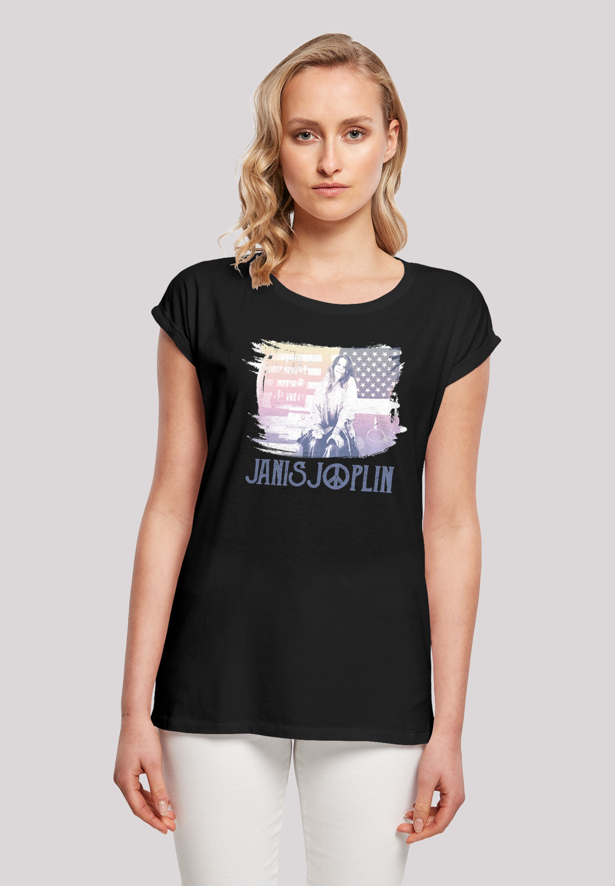 F4NT4STIC Marškinėliai »Janis Joplin Stove Flag'...