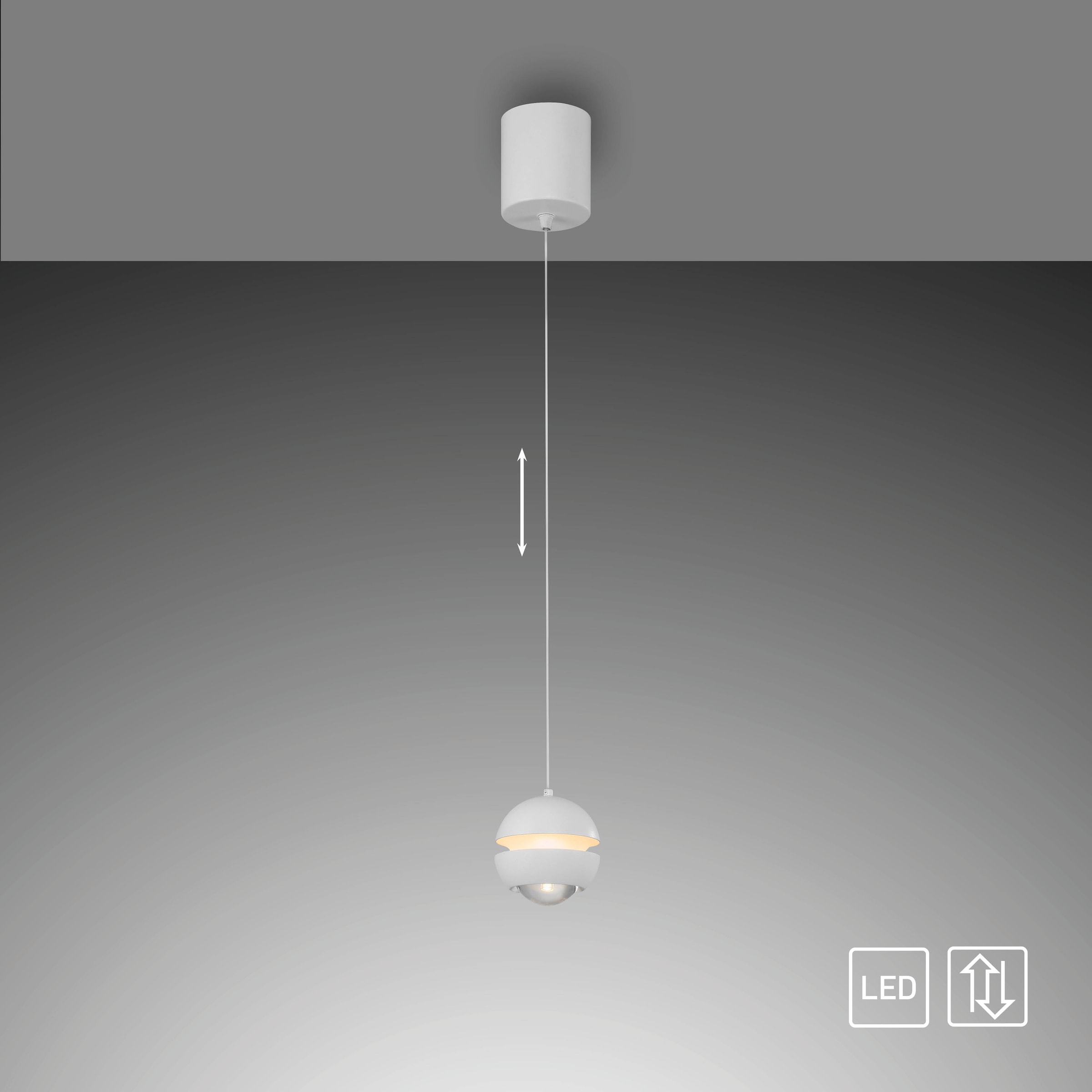 SCHÖNER WOHNEN-Kollektion LED Pendelleuchte »LINI« LED-Board 1 Stk. Warmweiß SCHÖNER WOHNEN Kollektion, Comfort-Lift