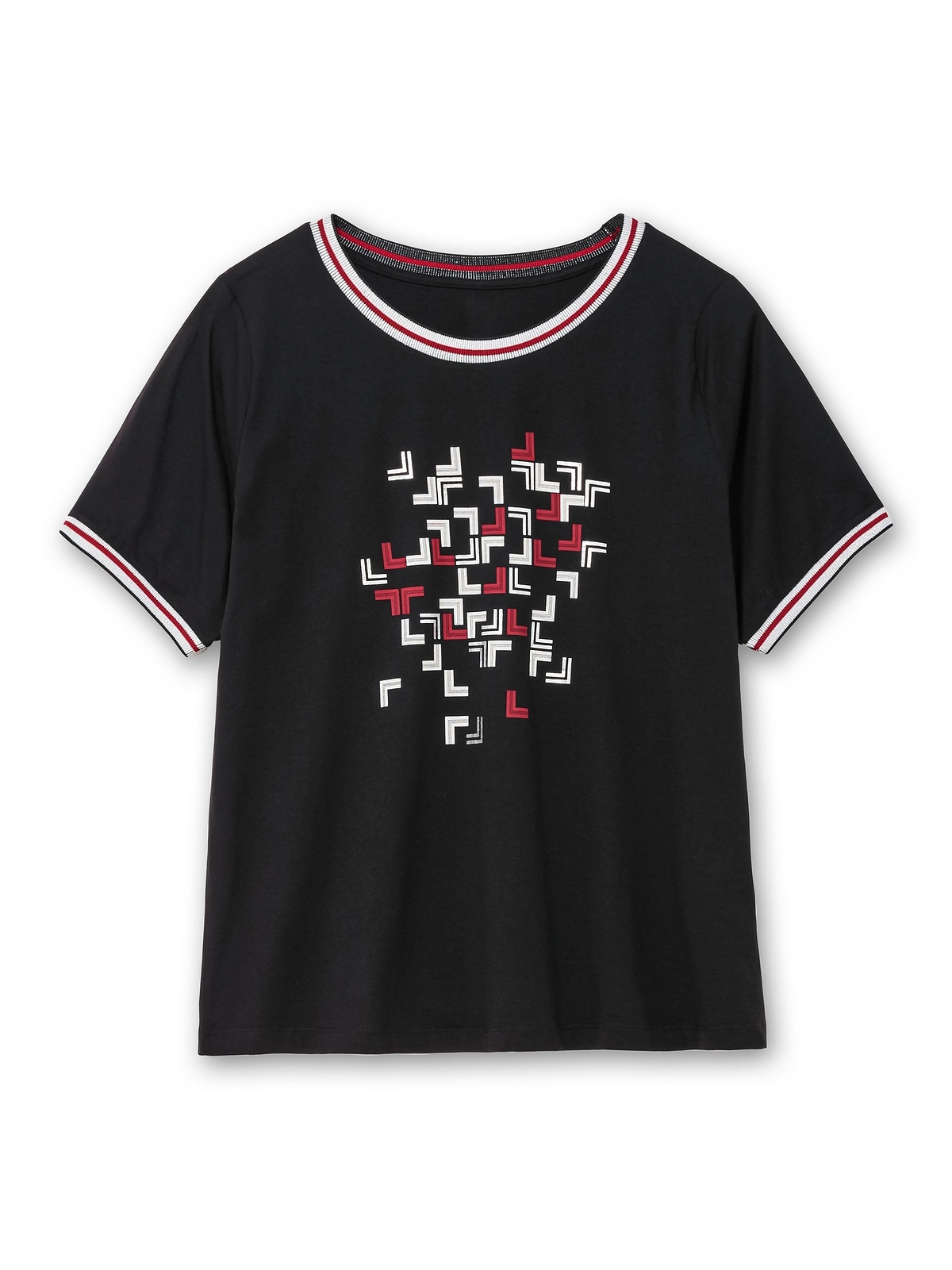 Sheego T-Shirt »Große Größen«, mit Grafik-Frontprint und Glitzerdetails