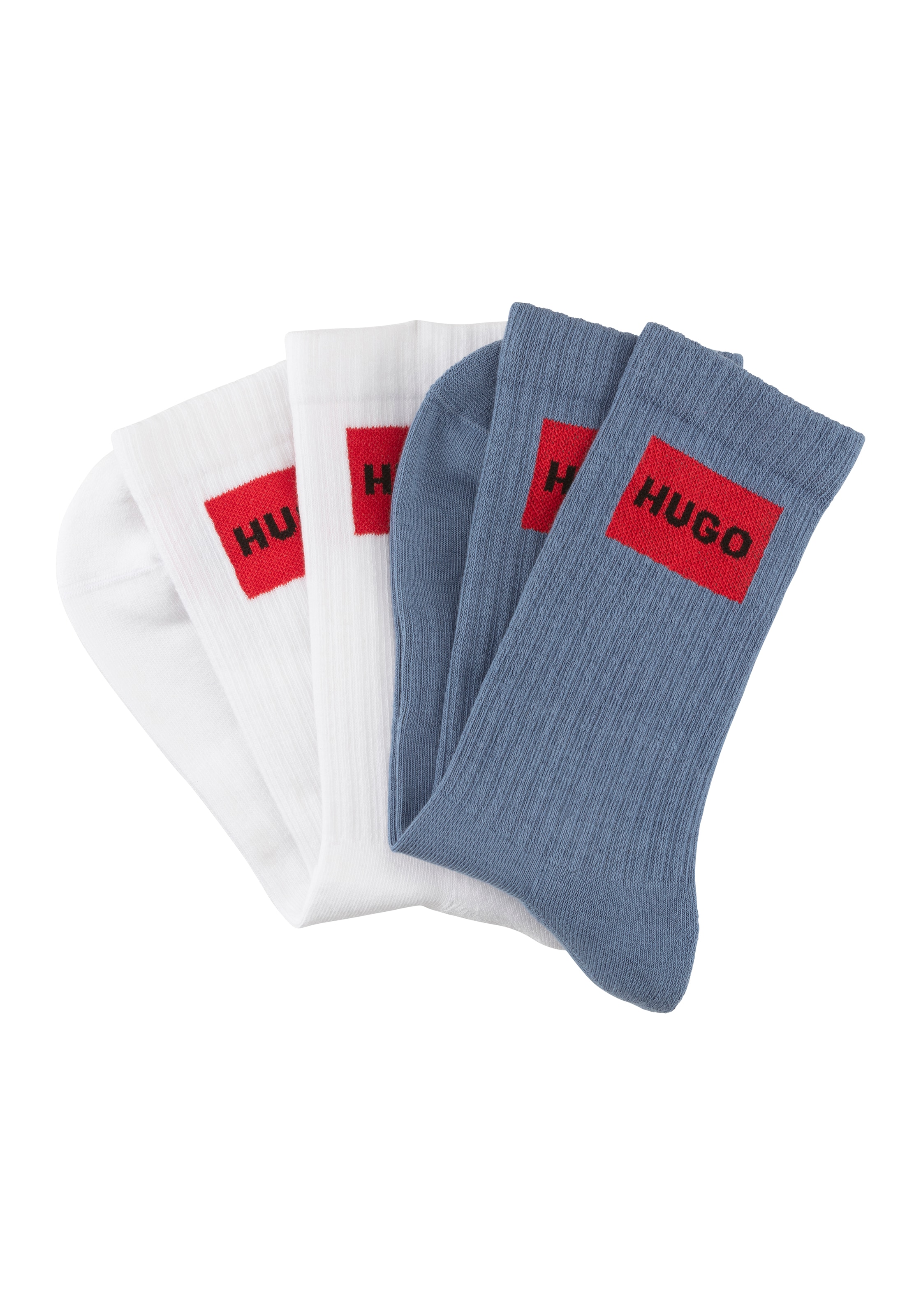 HUGO Underwear Socken »2P QS RIB LAB COL CC« (Packung...