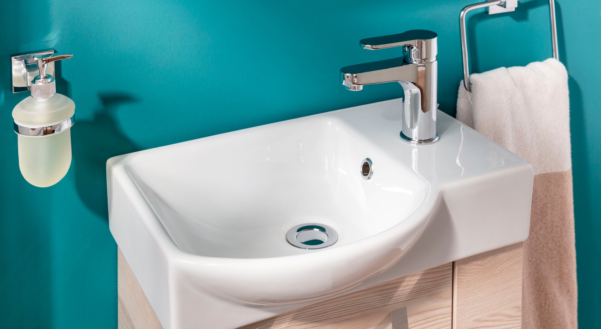 FACKELMANN Waschtisch »SBC«, bestehend aus Becken und Unterbau, Breite ca. 45 cm