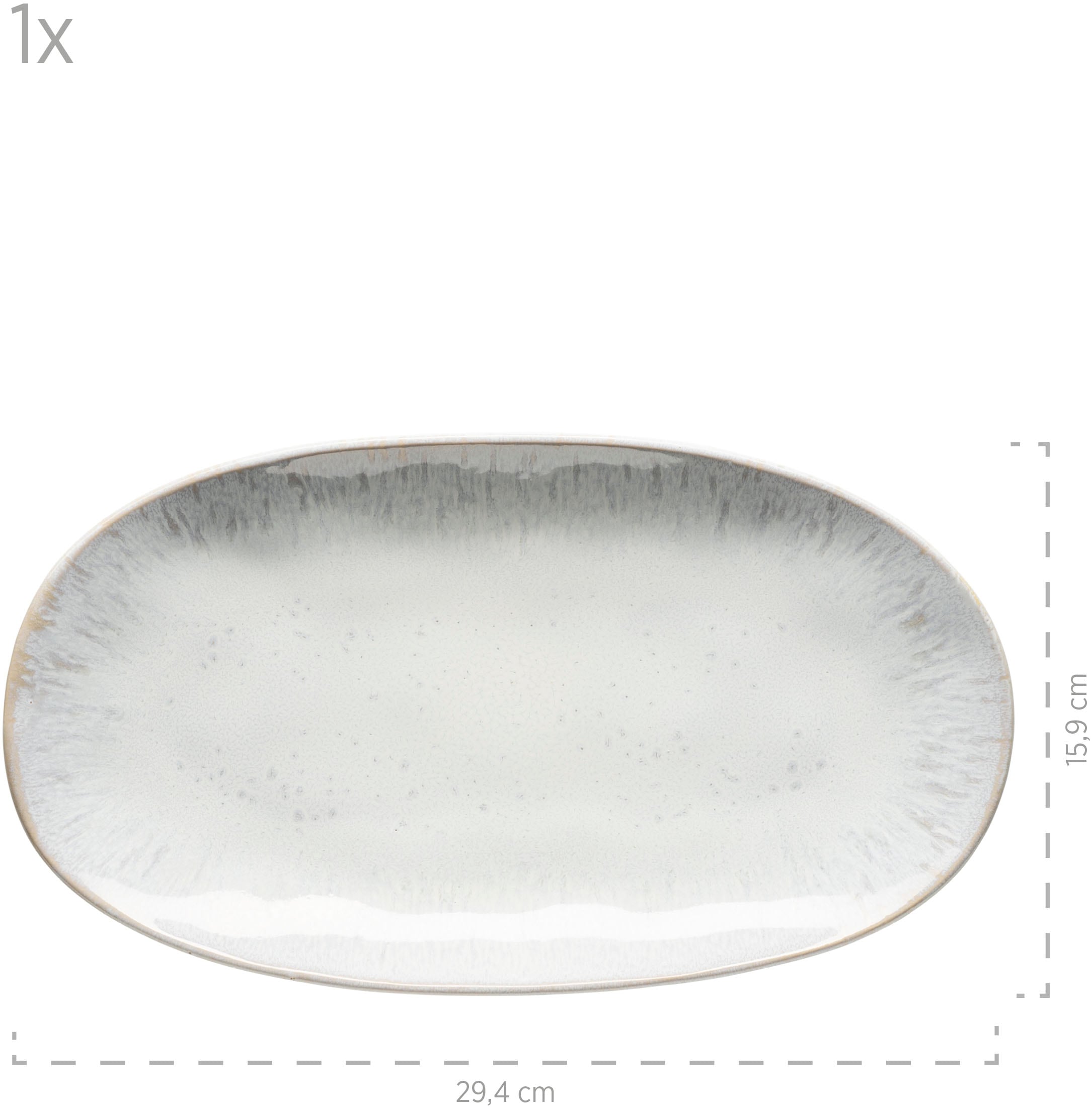 MÄSER Servierplatte »Frozen, Servierplatten-Set, Steinzeug«