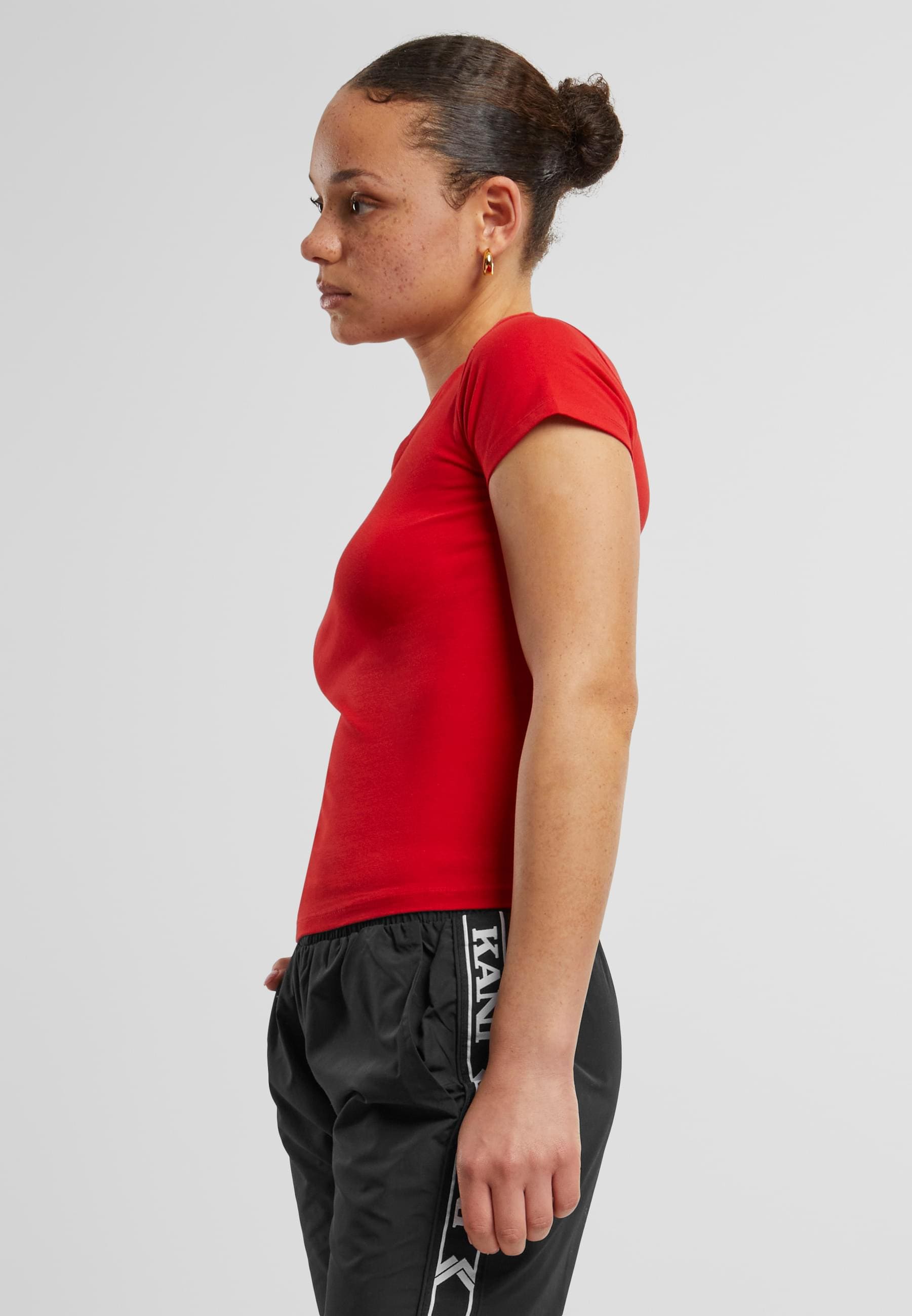 Karl Kani T-Shirt »Karl Kani Damen KKWQ22002RED Small Signature Short Tee«, (1 tlg.)