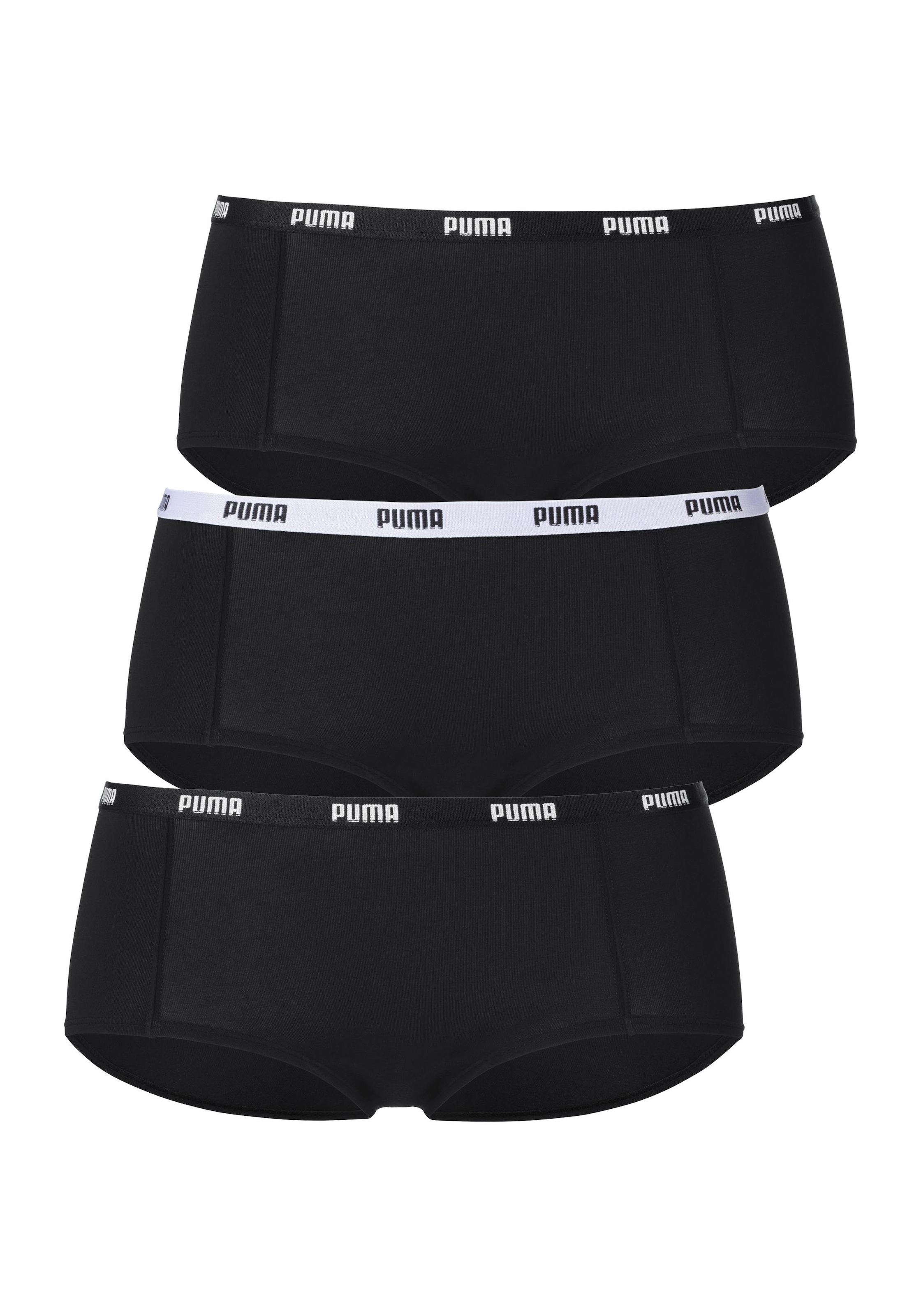 PUMA Panty, (Packung, 3er-Pack), mit Logobund
