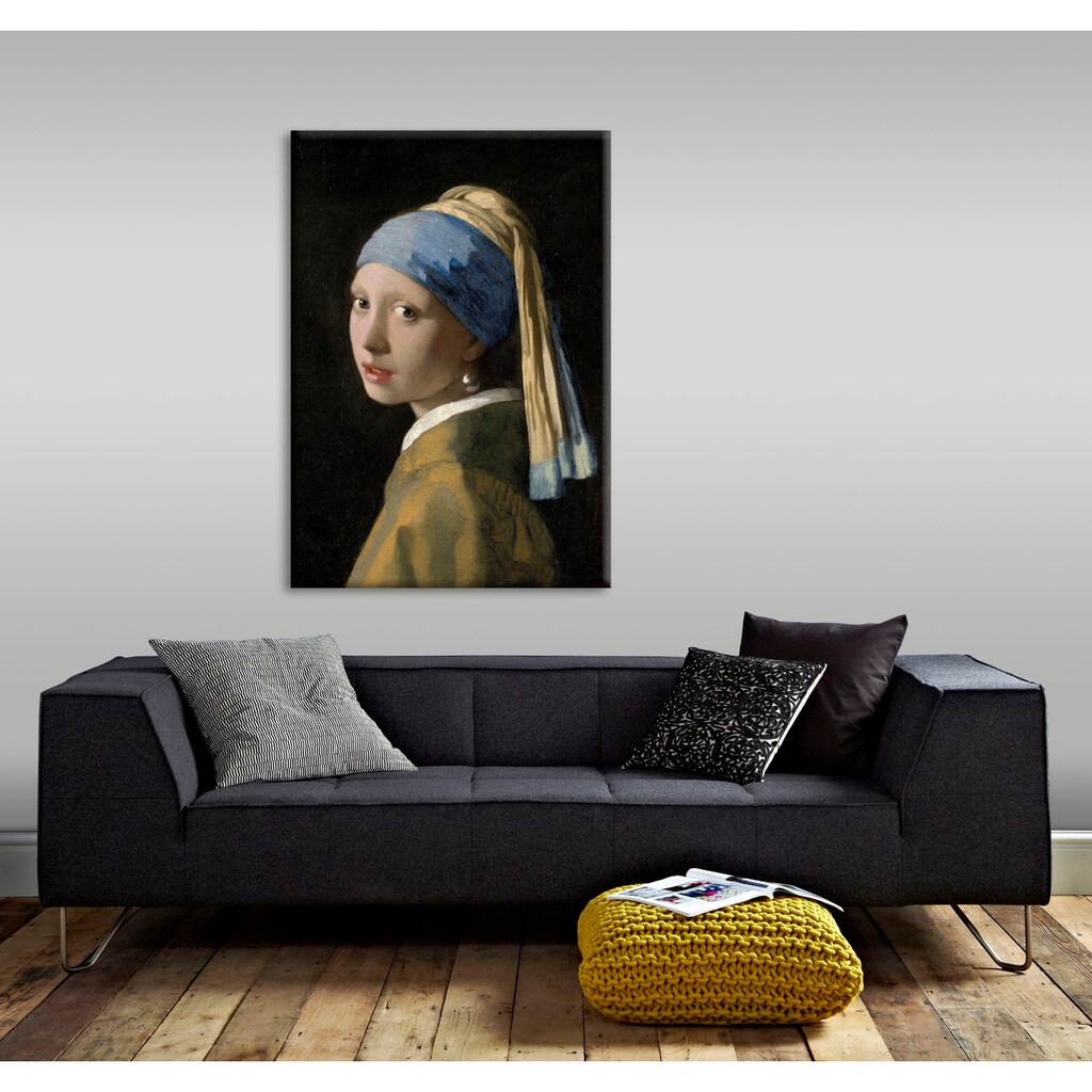 Art for the home Leinwandbild »Meisje met de pare, Jan Vermeer«