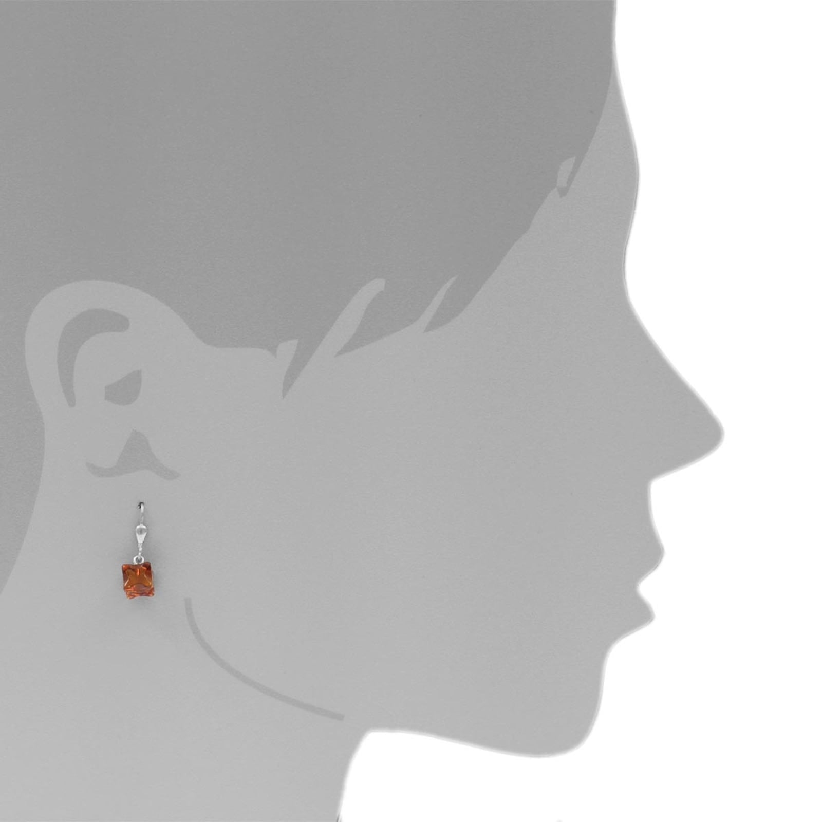 OSTSEE-SCHMUCK Paar Ohrhänger »- Klassisch 6x6 mm - Silber 925/000 - Bernstein«