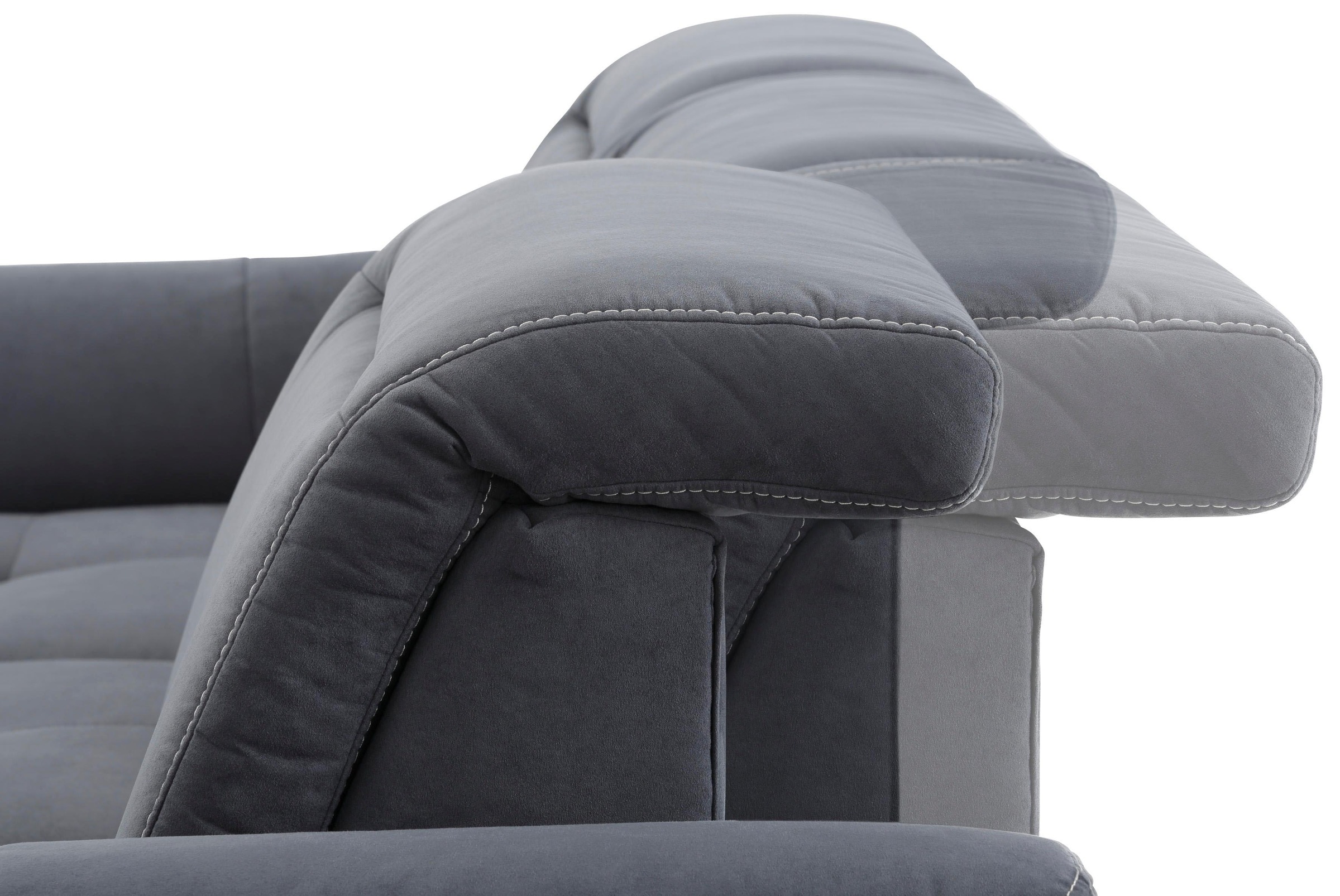 Home affaire Ecksofa »Solvei L-Form«, mit Recamierenabschluß und Sitztiefenverstellung