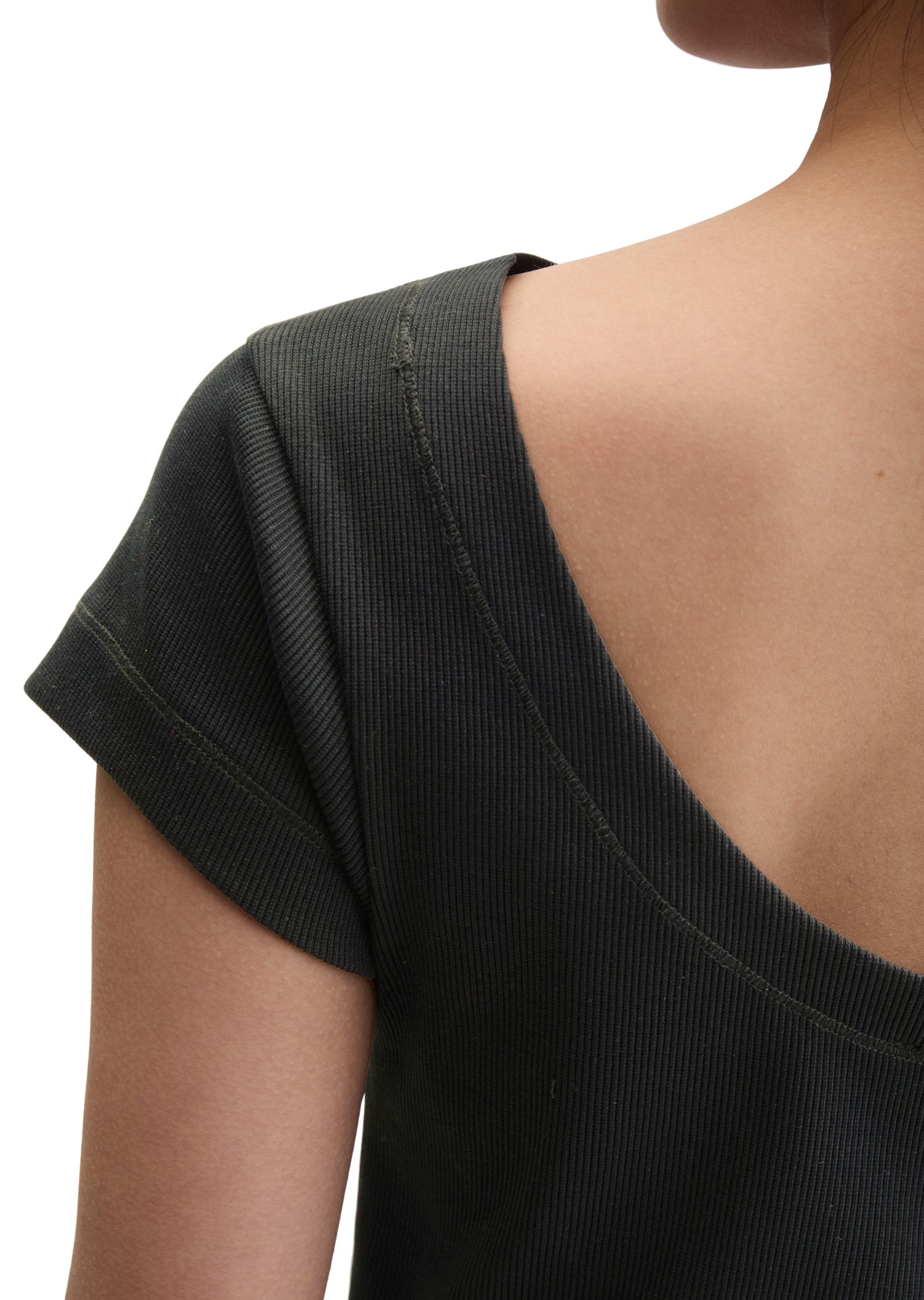 Marc O'Polo T-Shirt »aus elastischem Rippjersey«