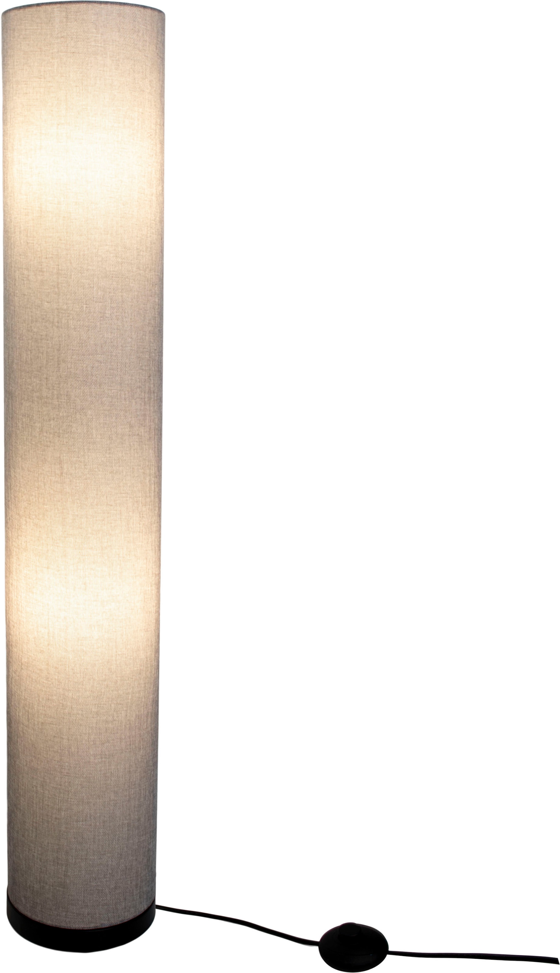 grau BAUR 110cm, 40W, exkl. »Beate«, Höhe: | Metall/Textil, E27 Stehlampe flammig-flammig, Farbe: 3 3x max. näve
