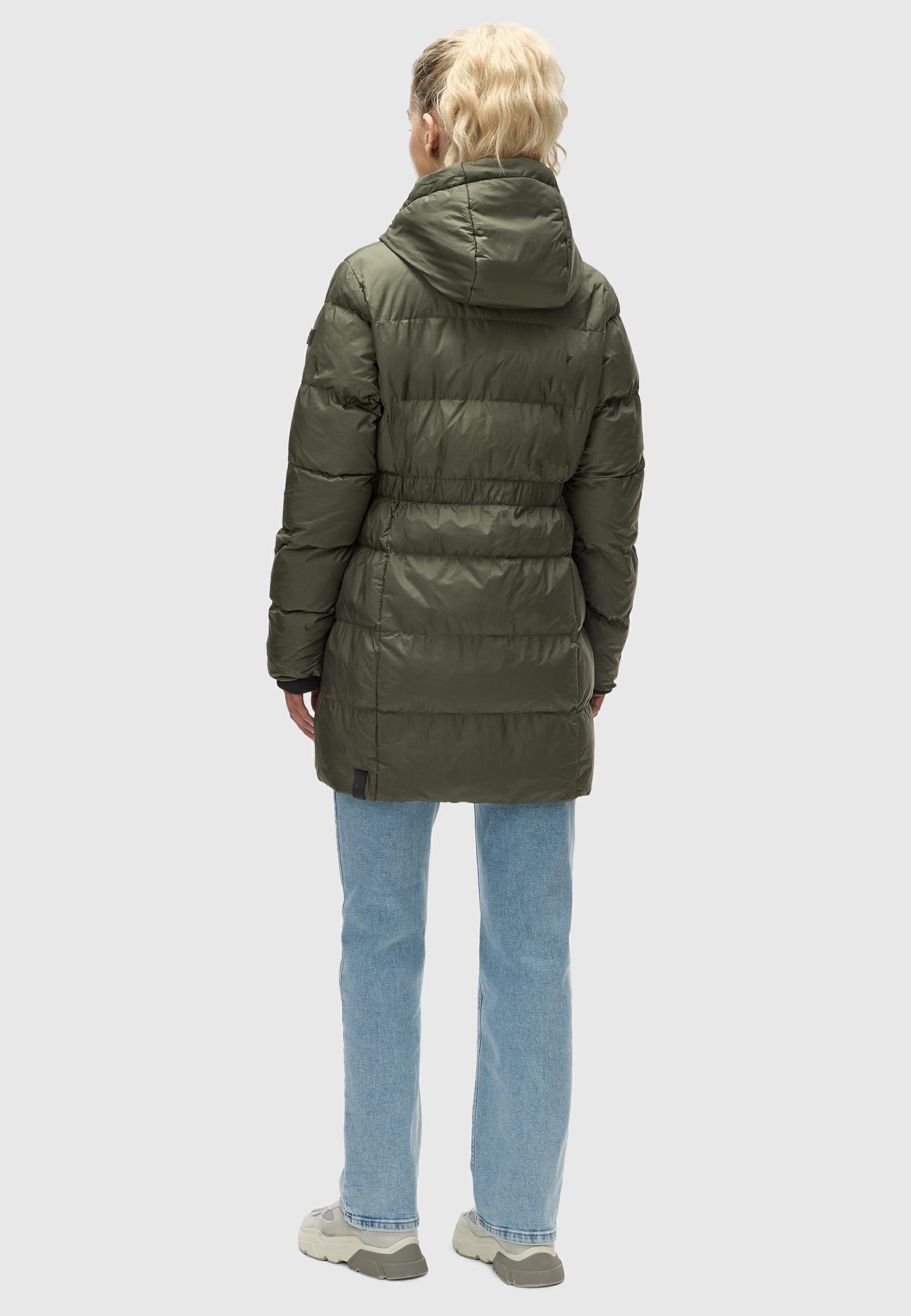 Ragwear Kurzmantel »Niara«, stylischer, gesteppter Wintermantel mit gefütterter Kapuze