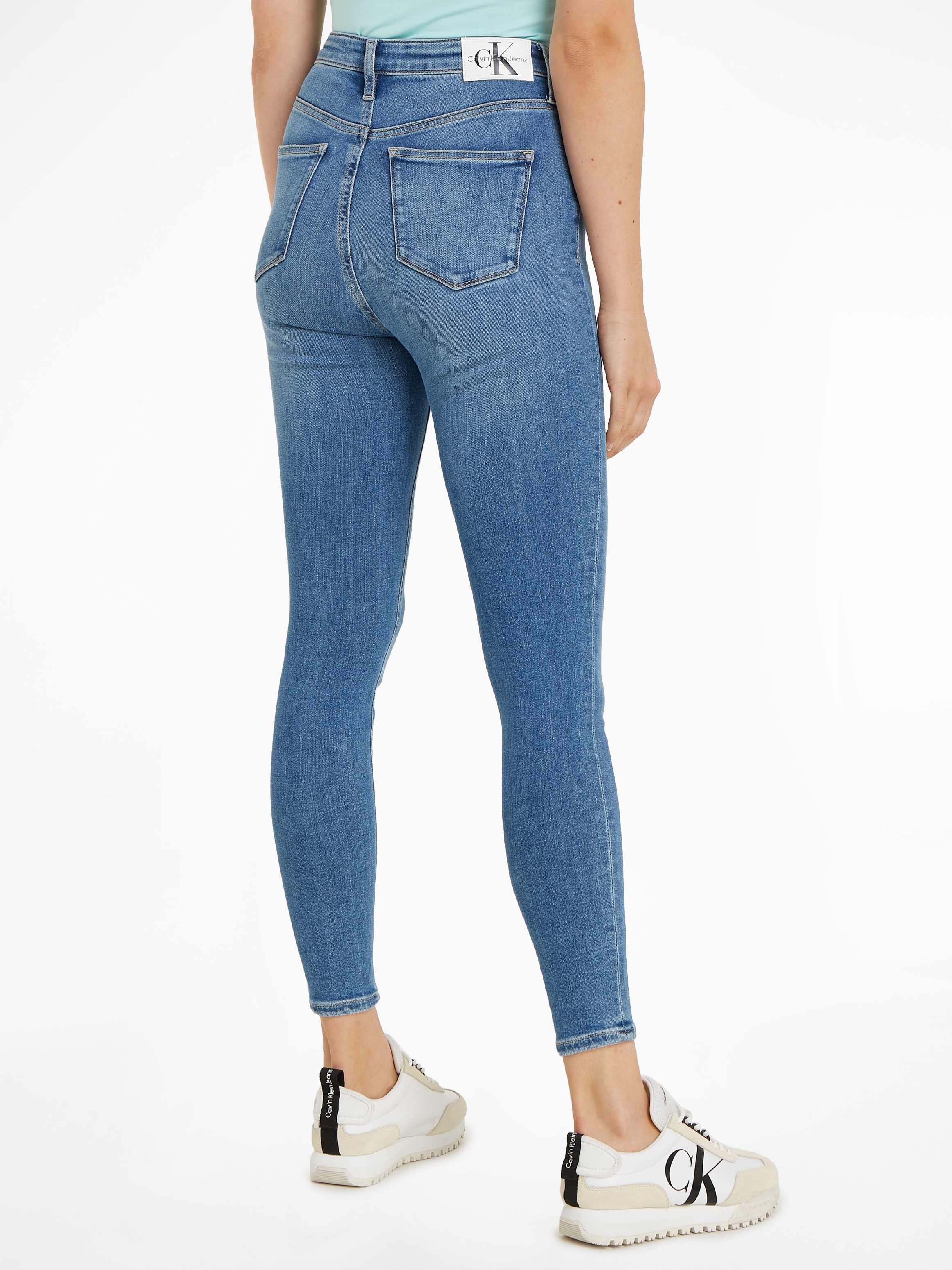 Calvin Klein Jeans Skinny-fit-Jeans »HIGH RISE SUPER SKINNY ANKLE«, in klassischer 5-Pocket-Form