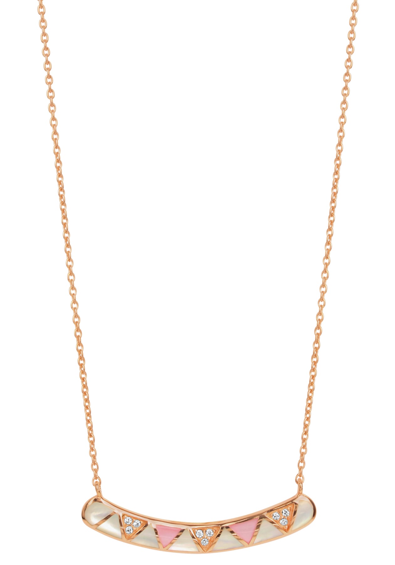 Firetti Kette mit Anhänger mit Zirkonia (synth.) mit Perlmutt