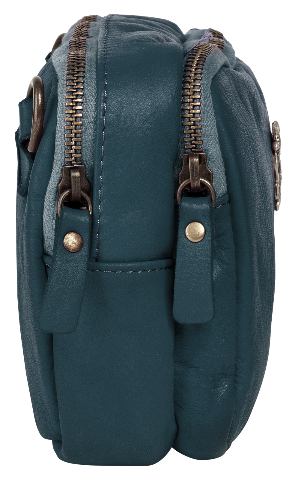 Samantha Look Umhängetasche echt Leder, Made in Italy
