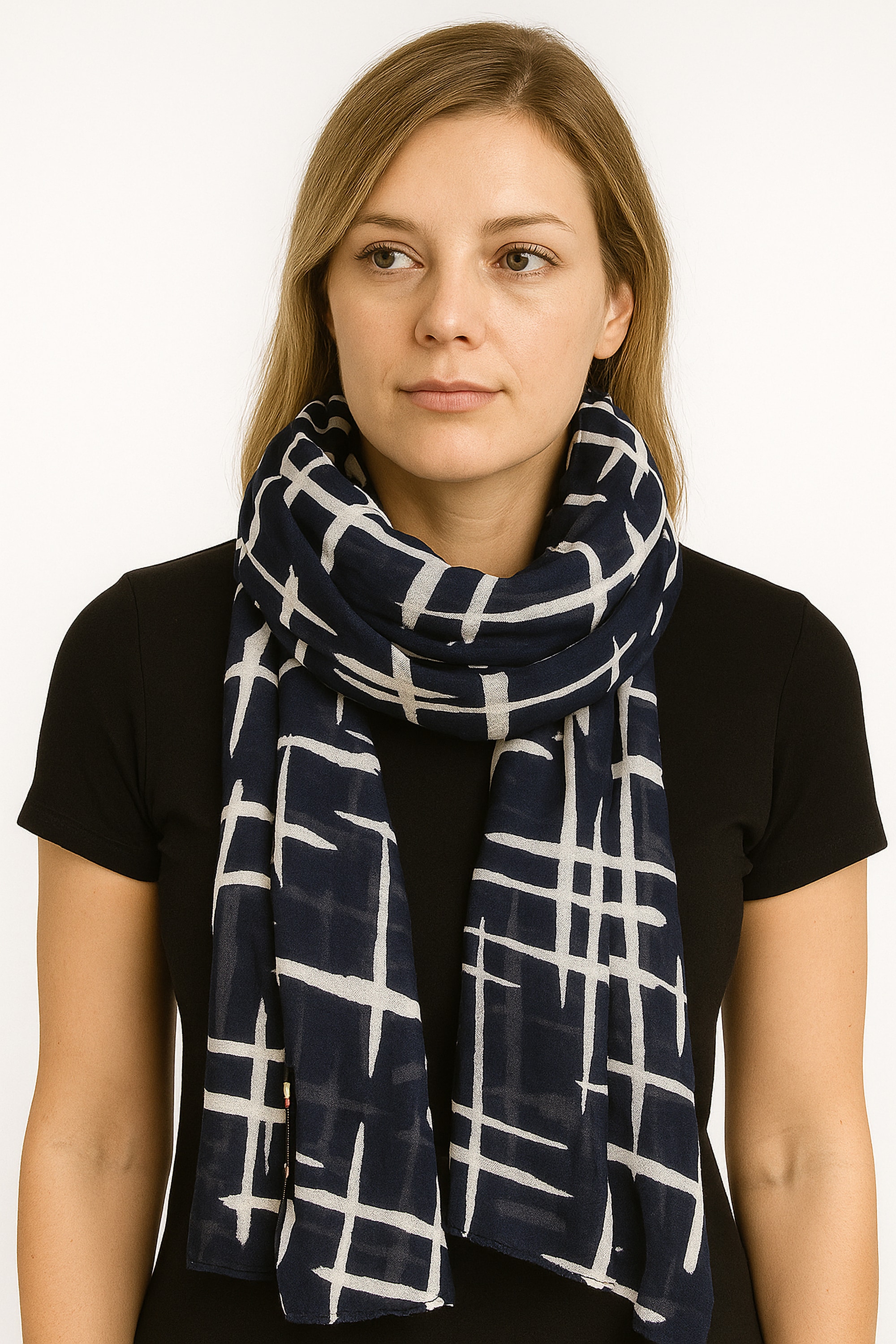 COLLEZIONE ALESSANDRO Modeschal »Japan« 1 Stk. im maritimen Look dunkelblau und weiß