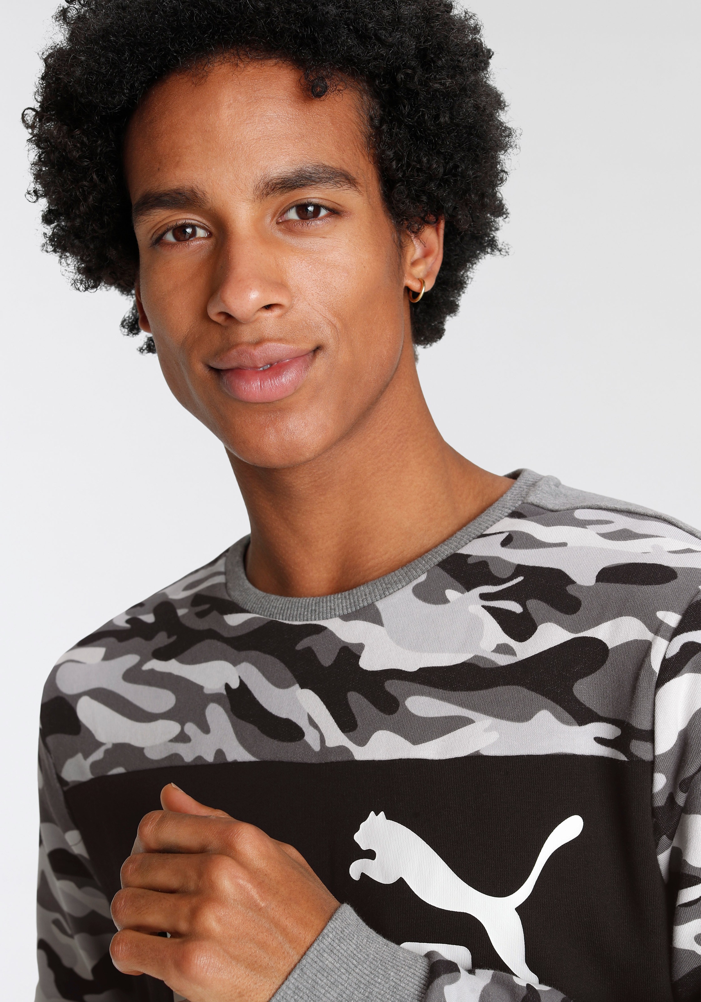 PUMA Sweatshirt »ESS+ Camo Crew TR«