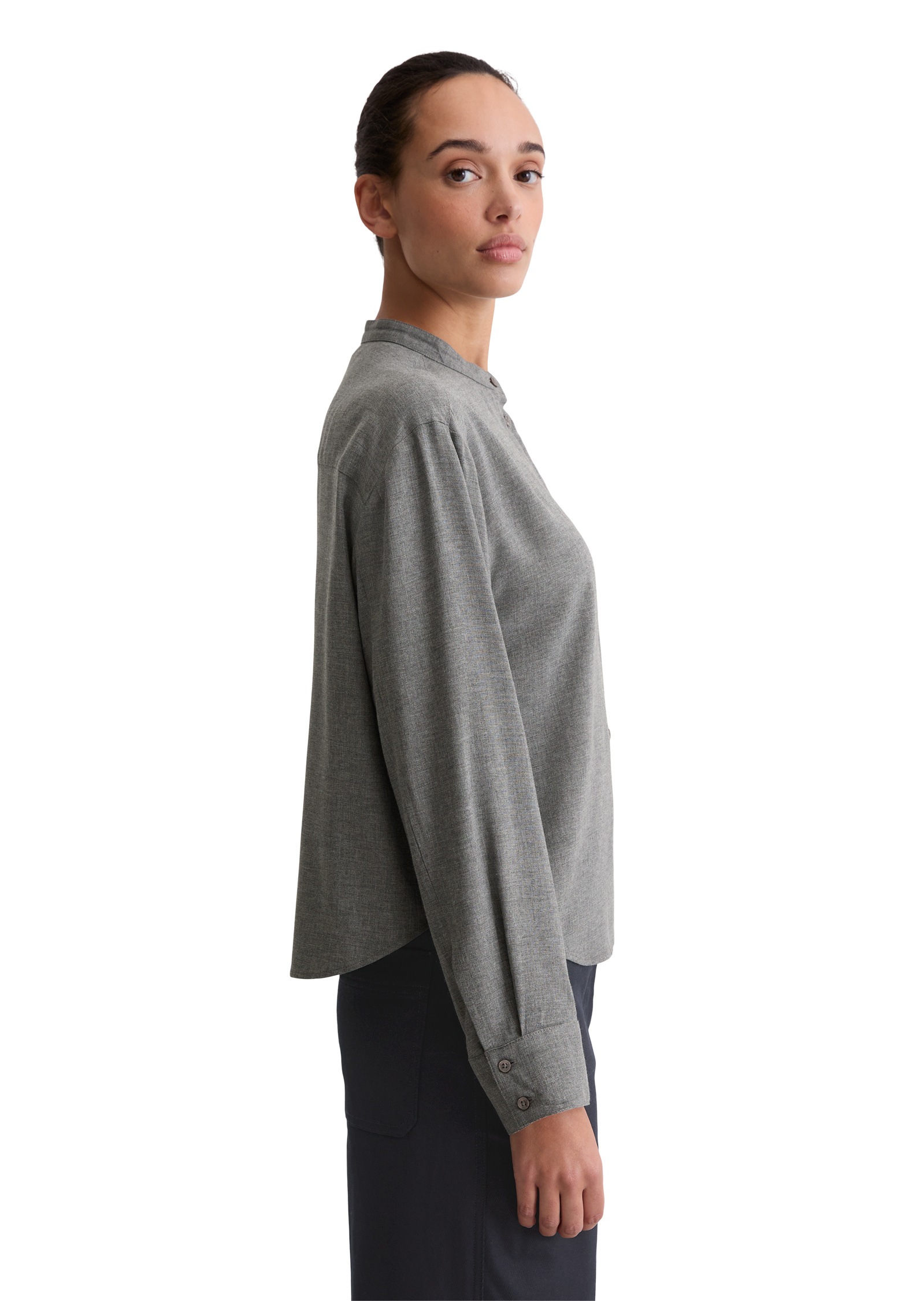 Marc OPolo Langarmbluse "aus Viskose-Twill" günstig online kaufen