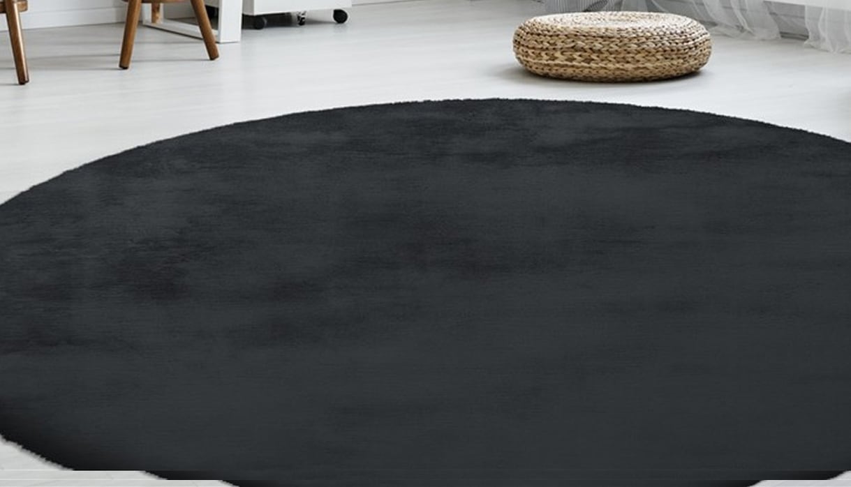calo-deluxe Fellteppich "Vogesen 212" rund 45 mm Höhe Kunstfell, Wohnzimmer