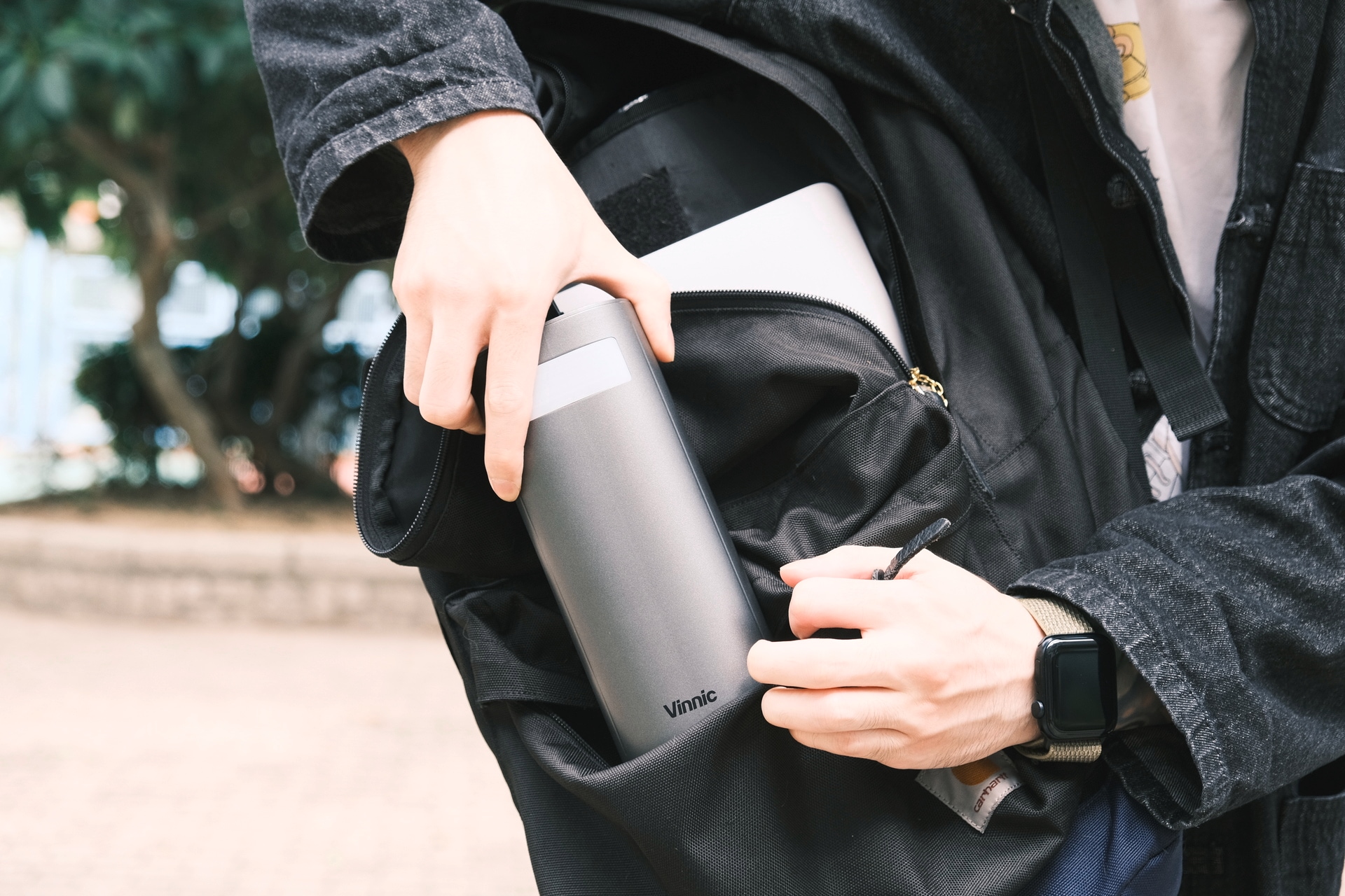 Vinnic Powerbank »MOUNT PARKER Powerbank 60.000mAh 100W PD x2«, Vinnic MOUNT PARKER Powerbank 60.000mAh 100W PD x2,black