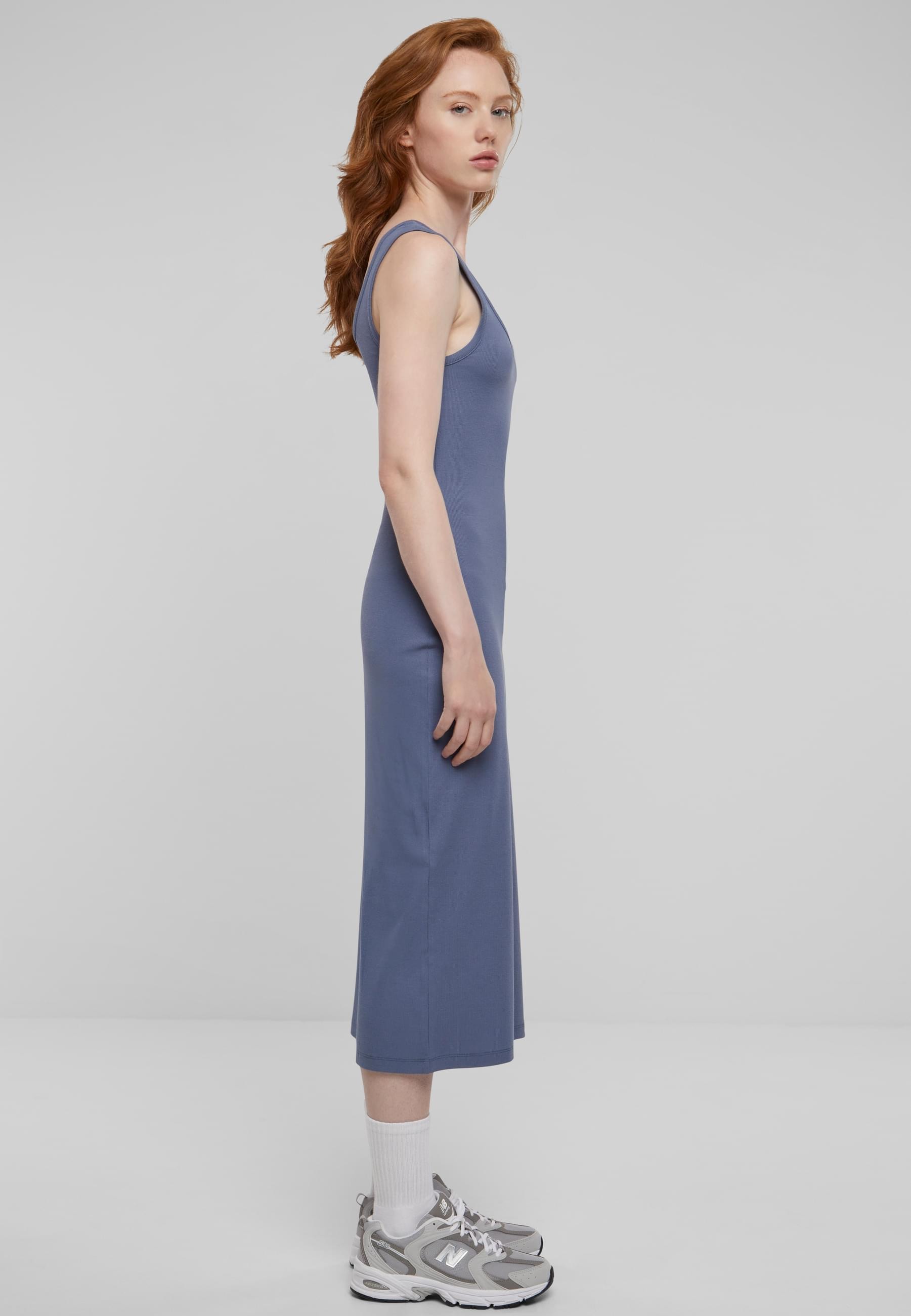 URBAN CLASSICS Shirtkleid »Urban Classics Damen Ladies Rib Top Dress«, (1 tlg.)