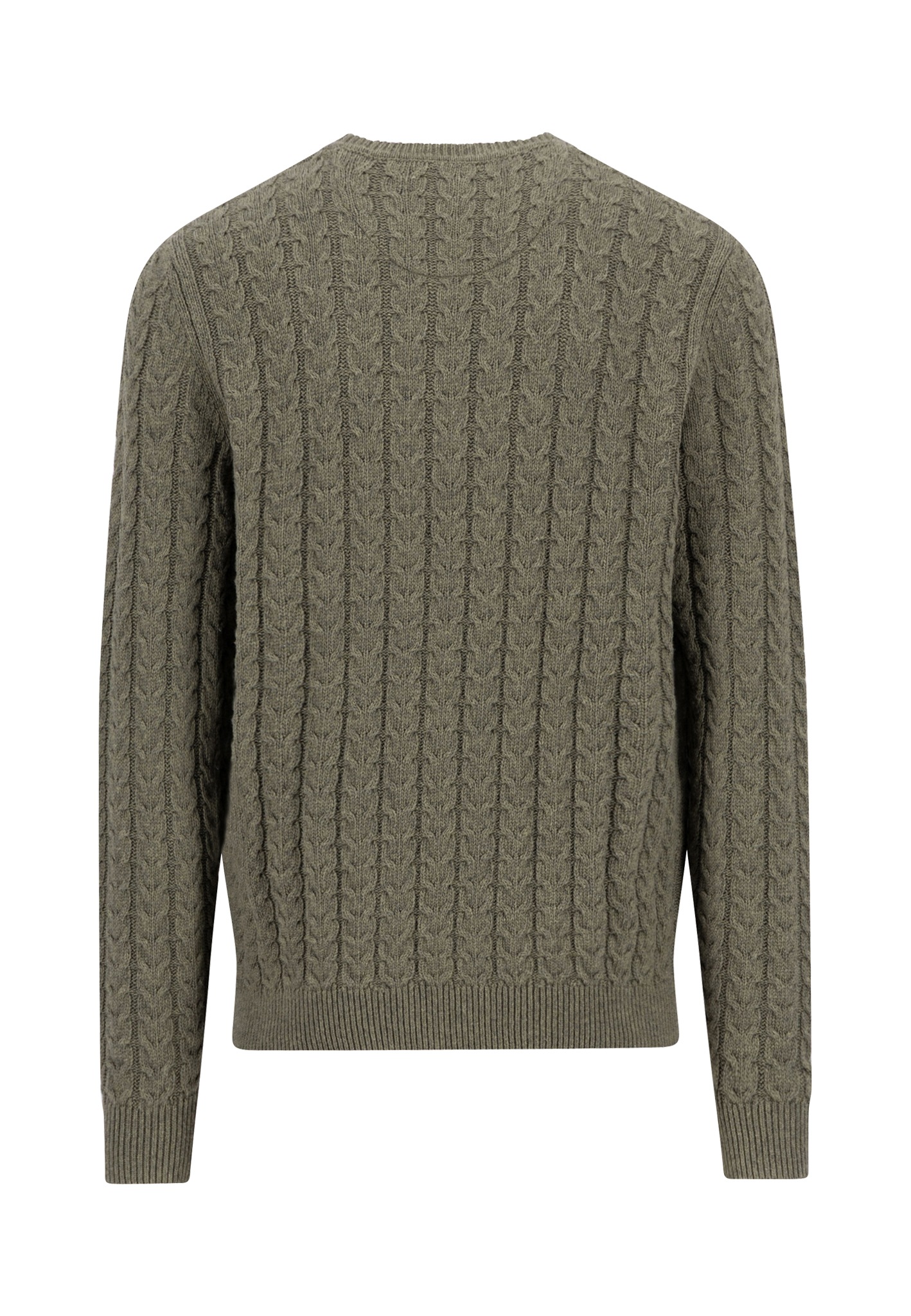 FYNCH-HATTON Strickpullover mit Zopfmuster und Wolle günstig online kaufen