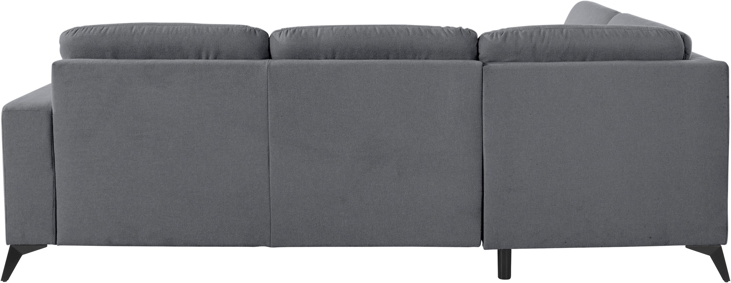 Places of Style Ecksofa »Lolland L-Form«, Wahlweise mit Bettfunktion und Stauraum, auch mit abwischbarem Bezug