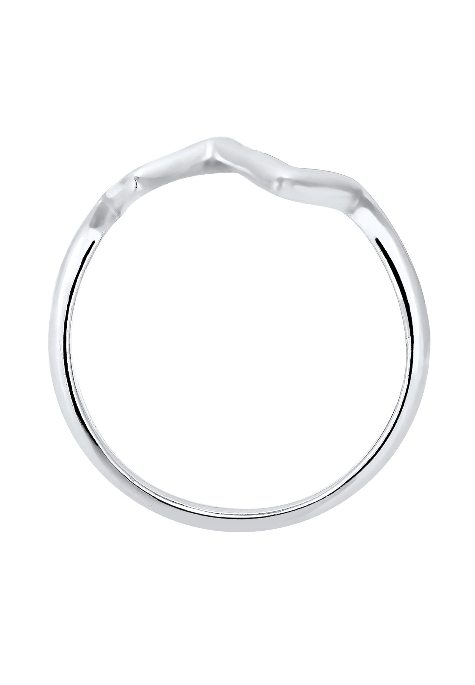 Elli Fingerring »Herzschlag 925 Silber«