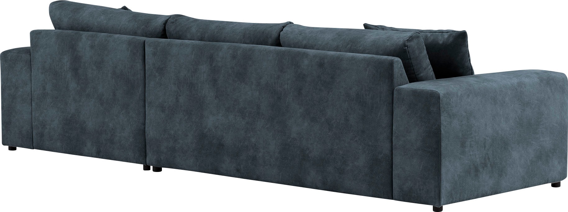 andas Ecksofa »SLEETLAND XXL in Samtvelours oder Vintage-Leder-Optik, L-Form,«, besonders groß und bequem