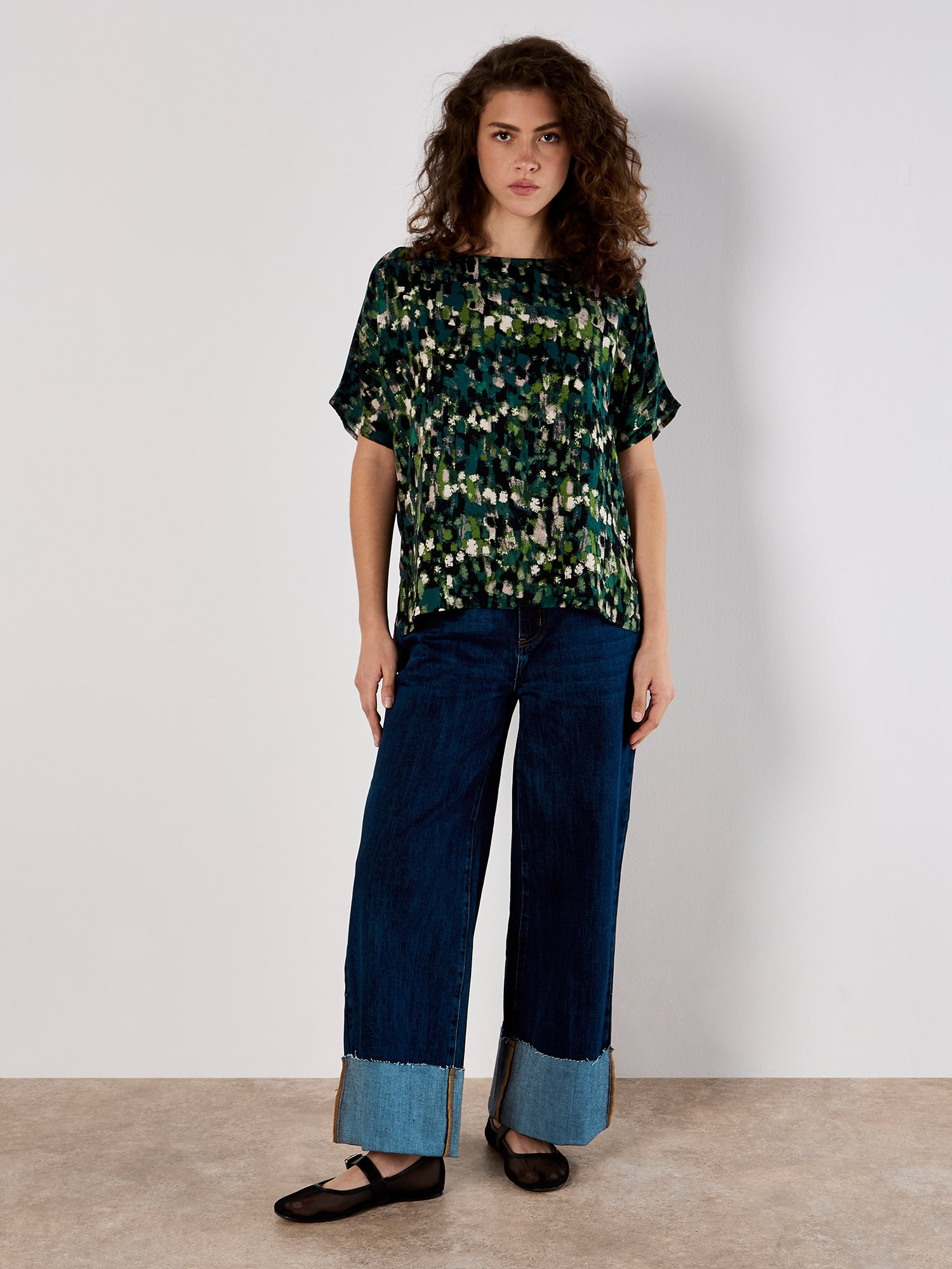 Apricot Fledermausshirt "Brush Stroke Tee"