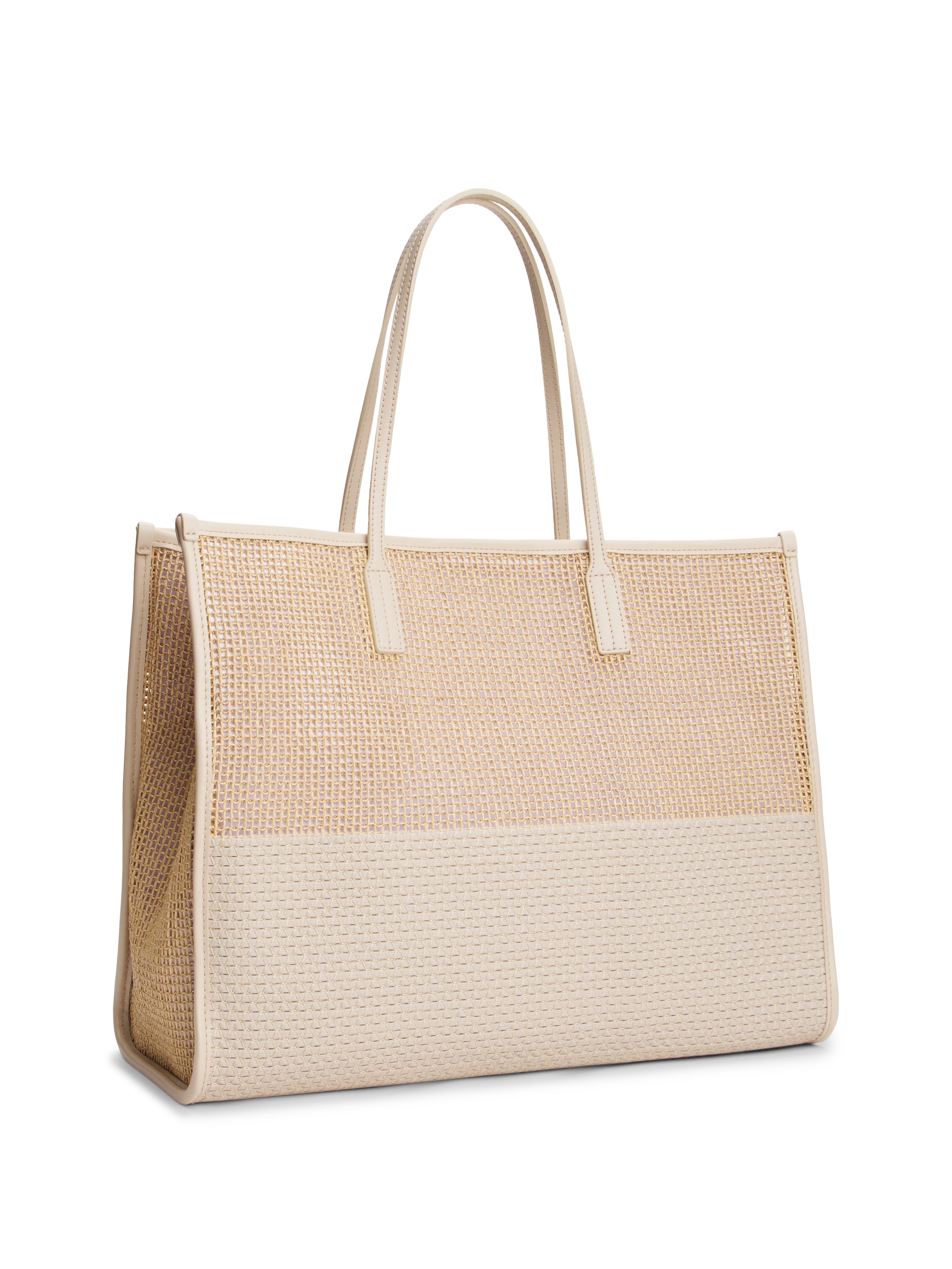 Tommy Hilfiger Tragetasche »TH CITY SUMMER TOTE WOVEN«, Damen Umhängetasche, Schultertasche mit TH-Logoemblem