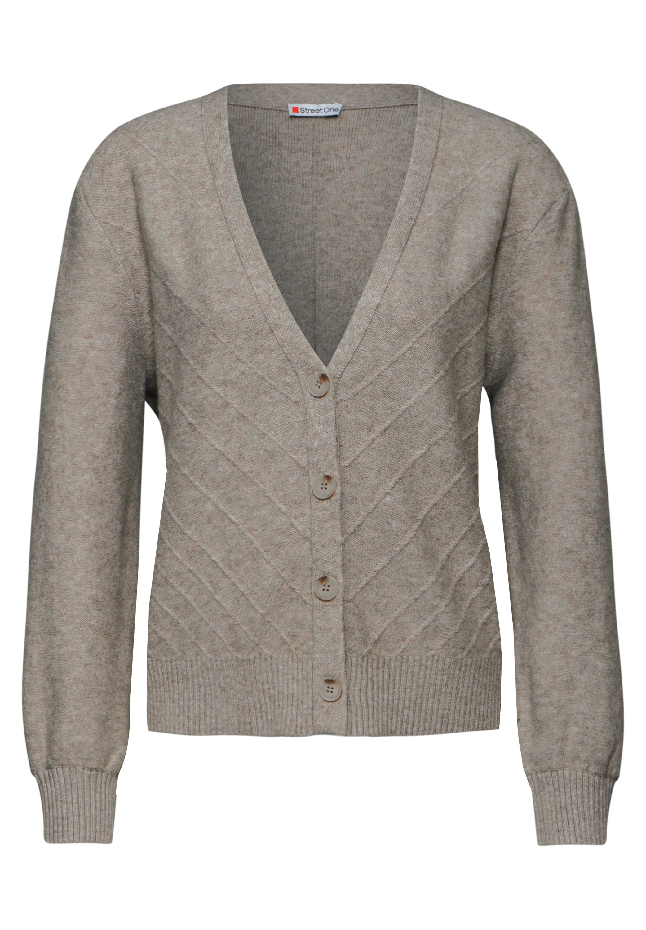 STREET ONE Cardigan, aus softem Materialmix