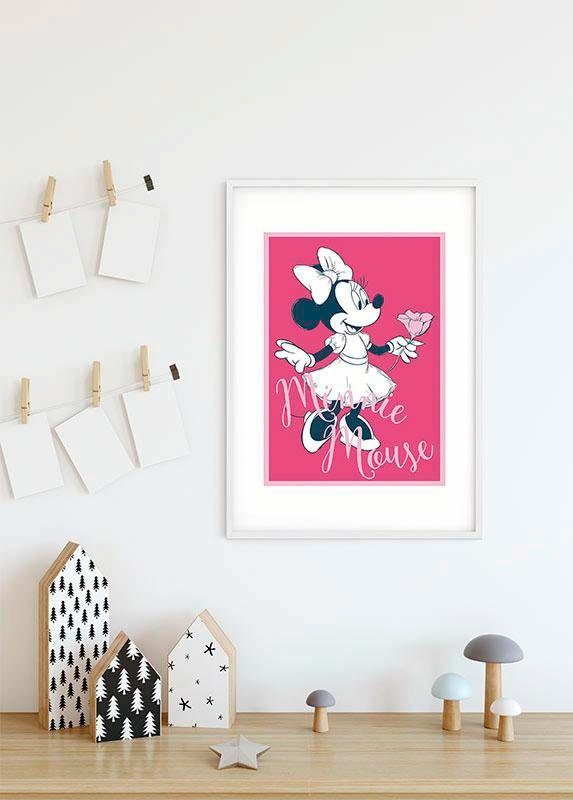 BAUR Kinderzimmer, Mouse Schlafzimmer, »Minnie Poster (1 Girlie«, Wohnzimmer Disney, Komar | St.),