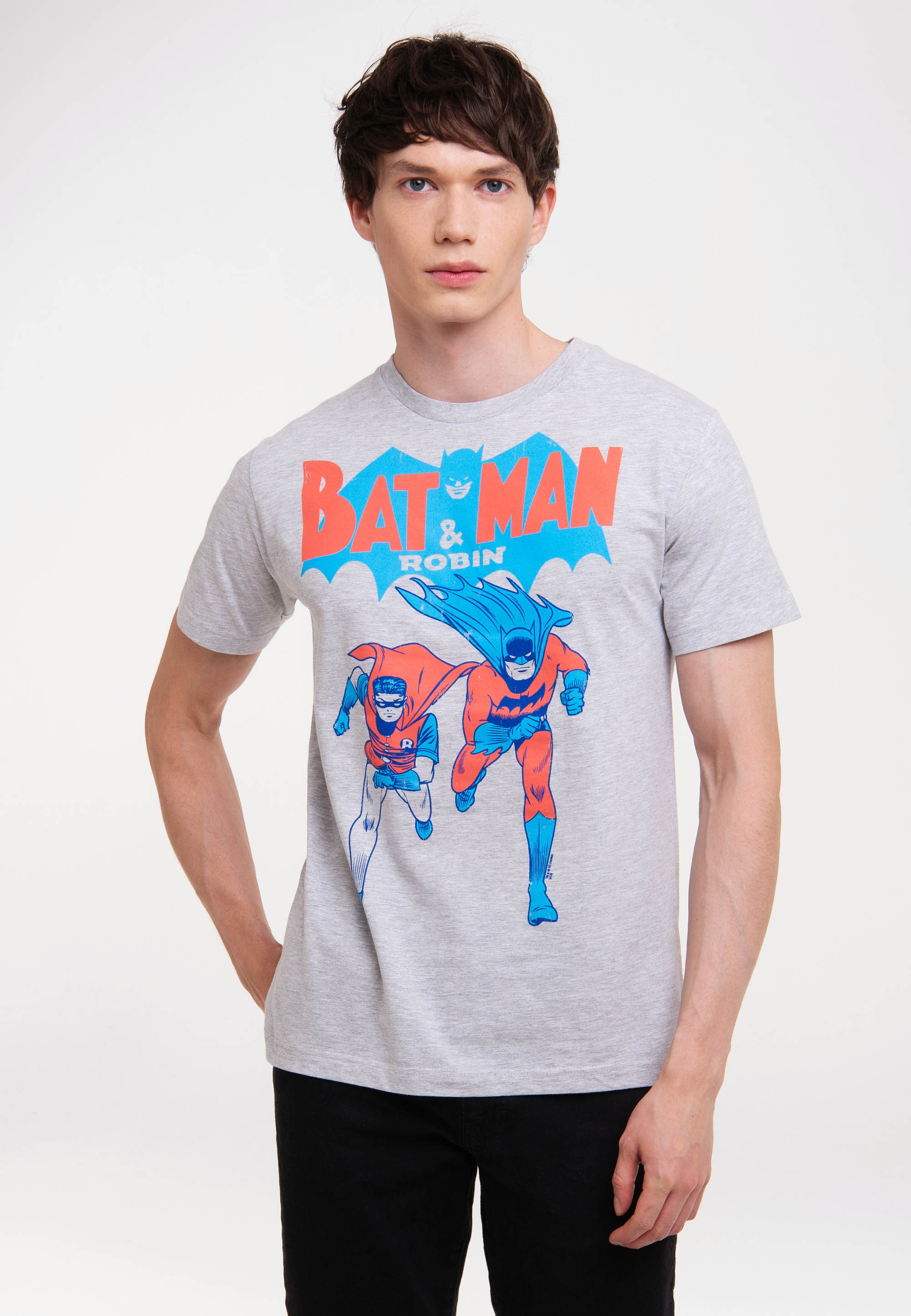 LOGOSHIRT T-Shirt »BATMAN AND ROBIN«, mit coolem Frontprint