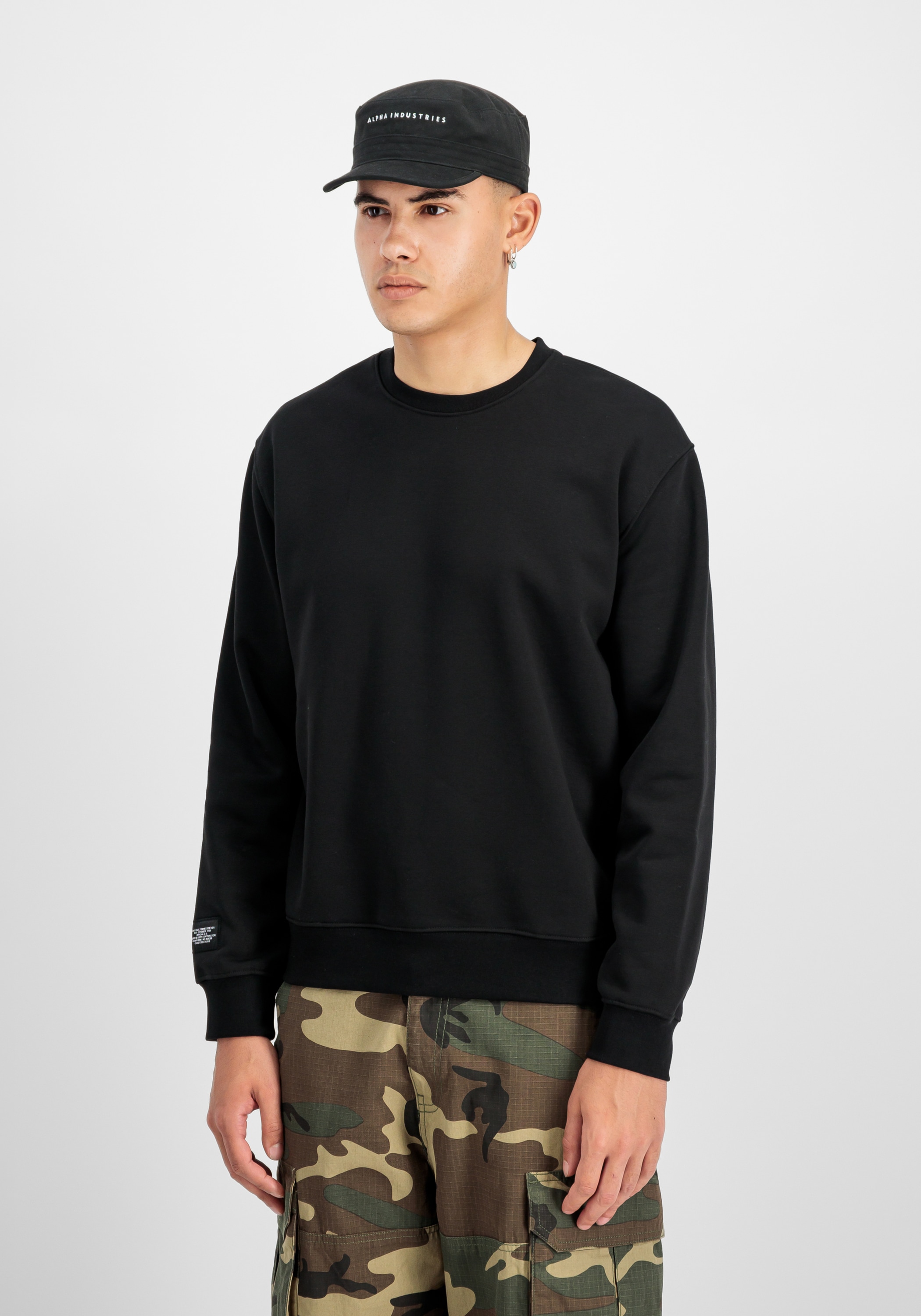 Alpha Industries 1100000002199 "Label Sweatshirt Backprint"