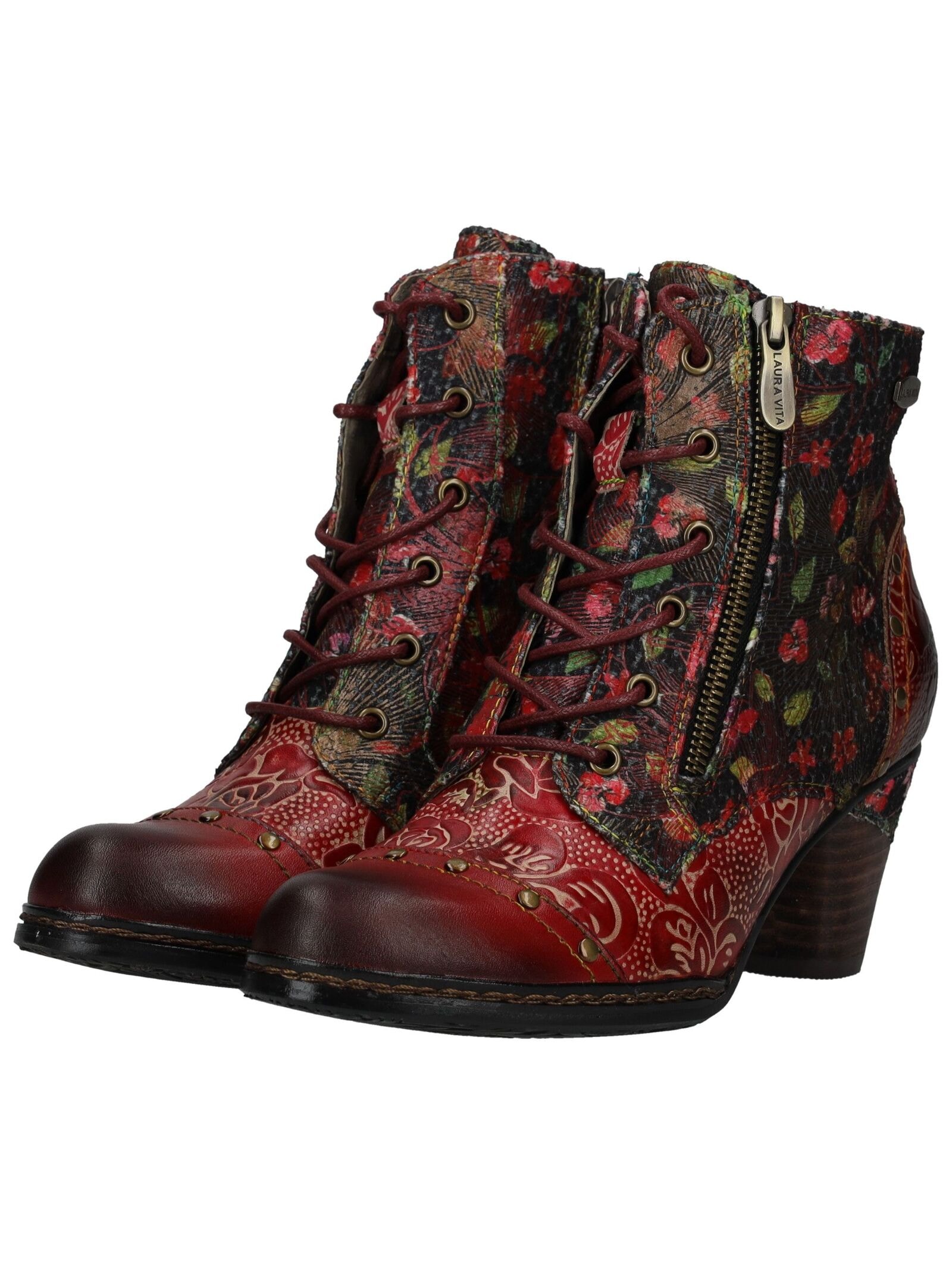 LAURA VITA Schnürstiefelette »LAURA VITA Stiefelette Leder/Textil«