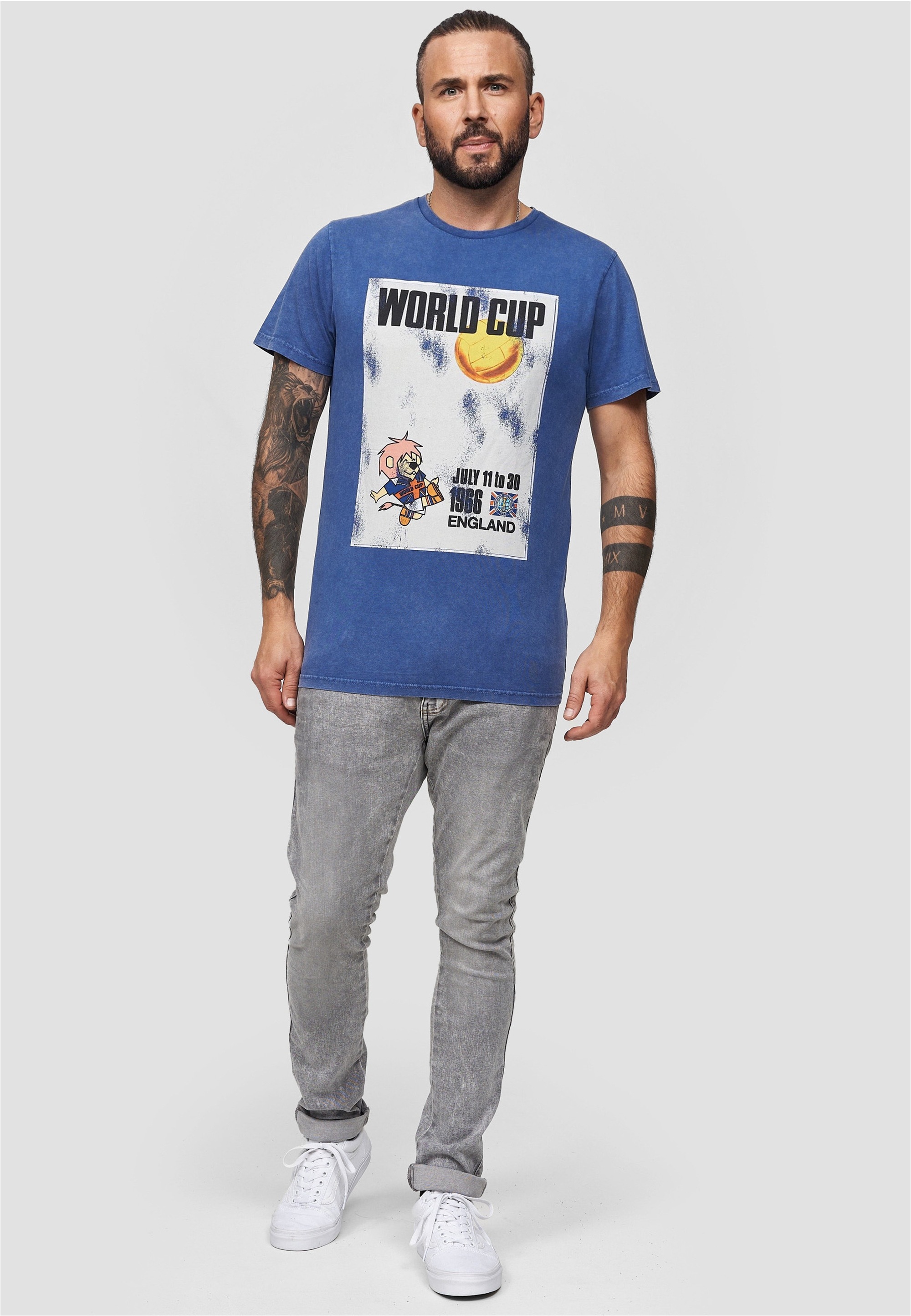 Recovered T-Shirt »FIFA World Cup 1966«, (1 tlg.), mit coolem FIFA-Print