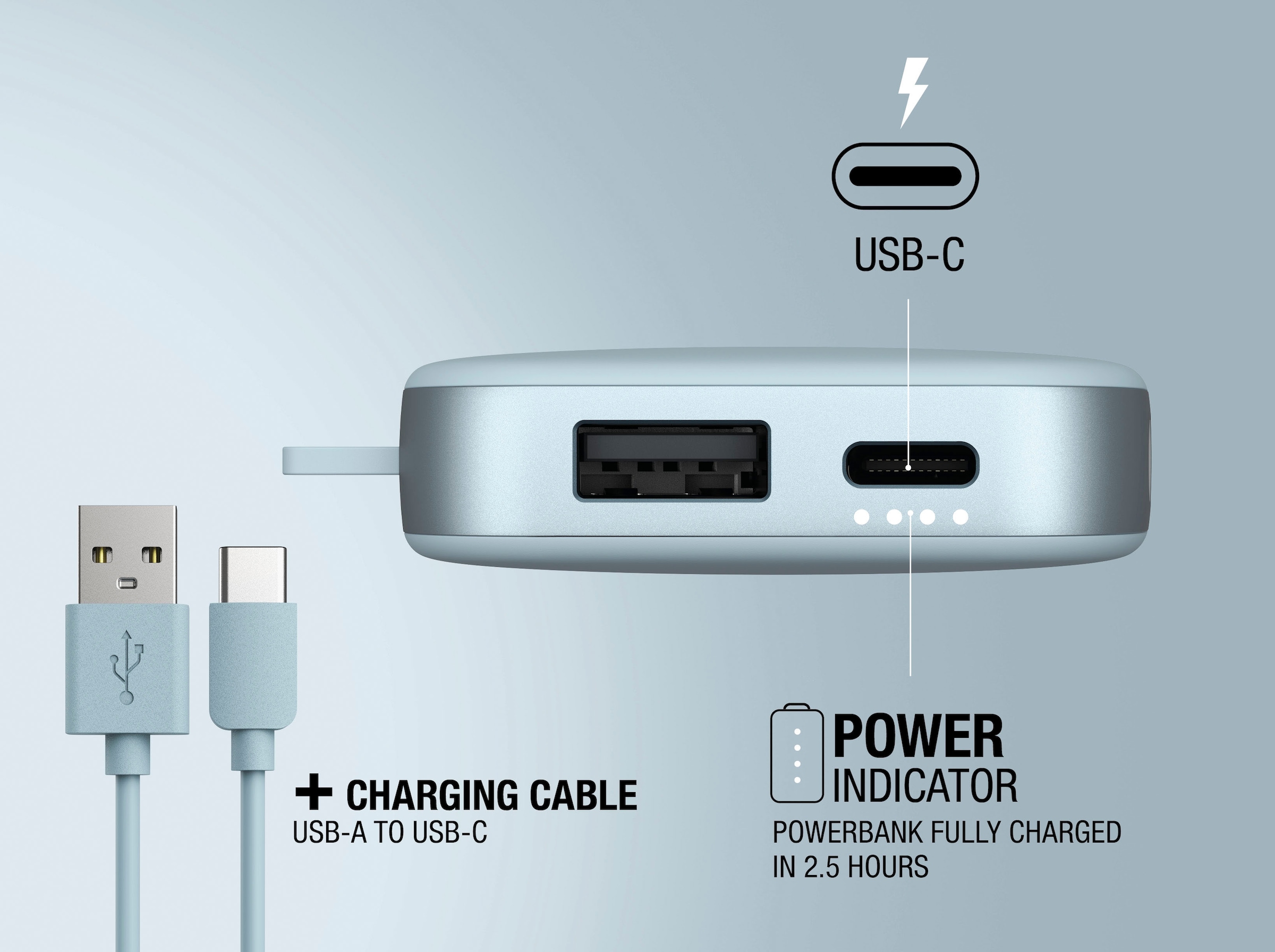 Fresh´n Rebel Powerbank »Power Pack 6000mAh mit USB-C, Fast Charge«, 5 V