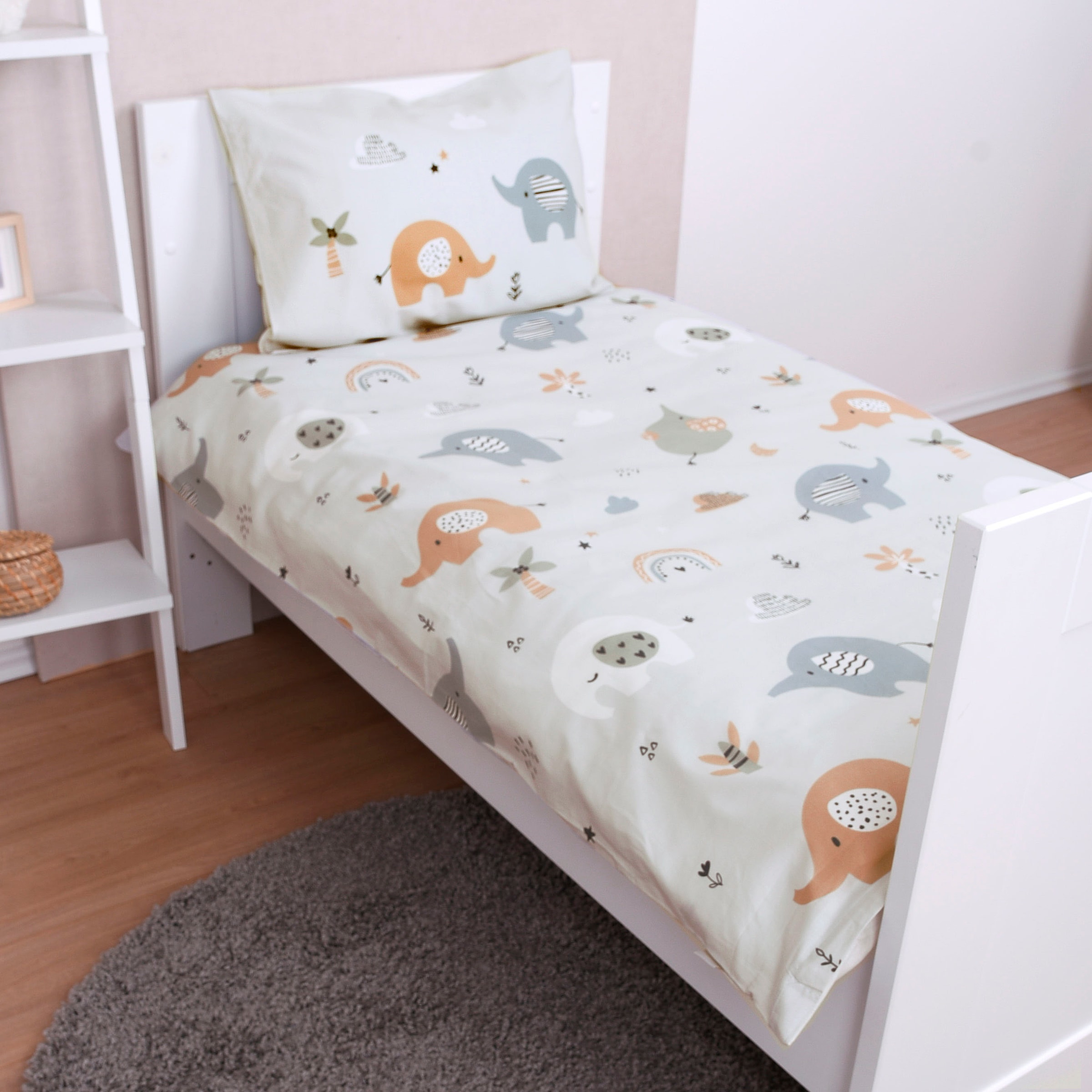 Baby Best Babybettwäsche »babybest Elephants«, (2 tlg.), mit liebevollem Motiv