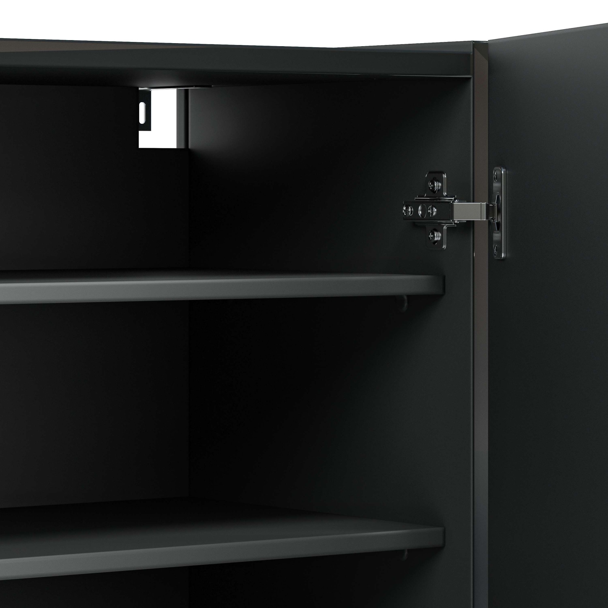 INOSIGN Schuhschrank »Tanko,Schukommode,mit 5 verstellbare Holzböden, individuelle Fachhöhe«, (1 St.), Tür und Seite mit verdunkeltem Spiegel,6 Fächer,24 paar Schuhe,87 cm